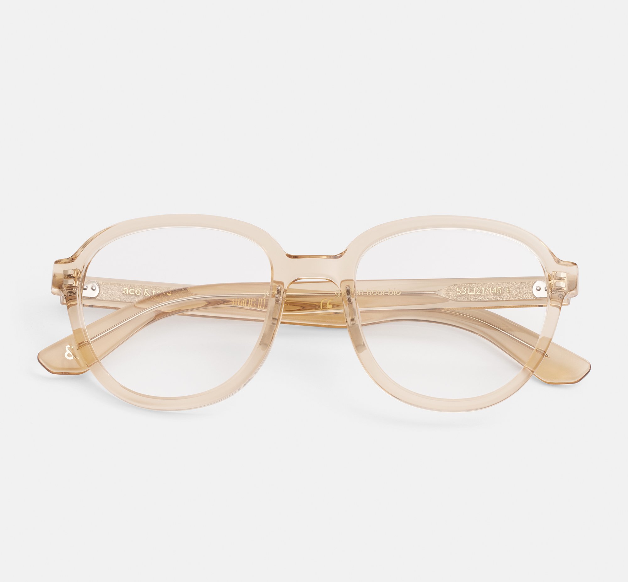 Juno Golden Hour Round Bio Acetate Glasses Ace And Tate
