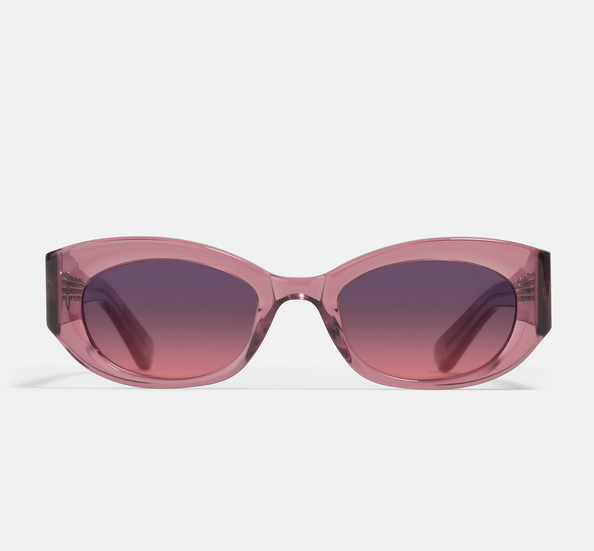 Xena Mono Pink | Rectangular Bio Acetate Sunglasses | Ace & Tate