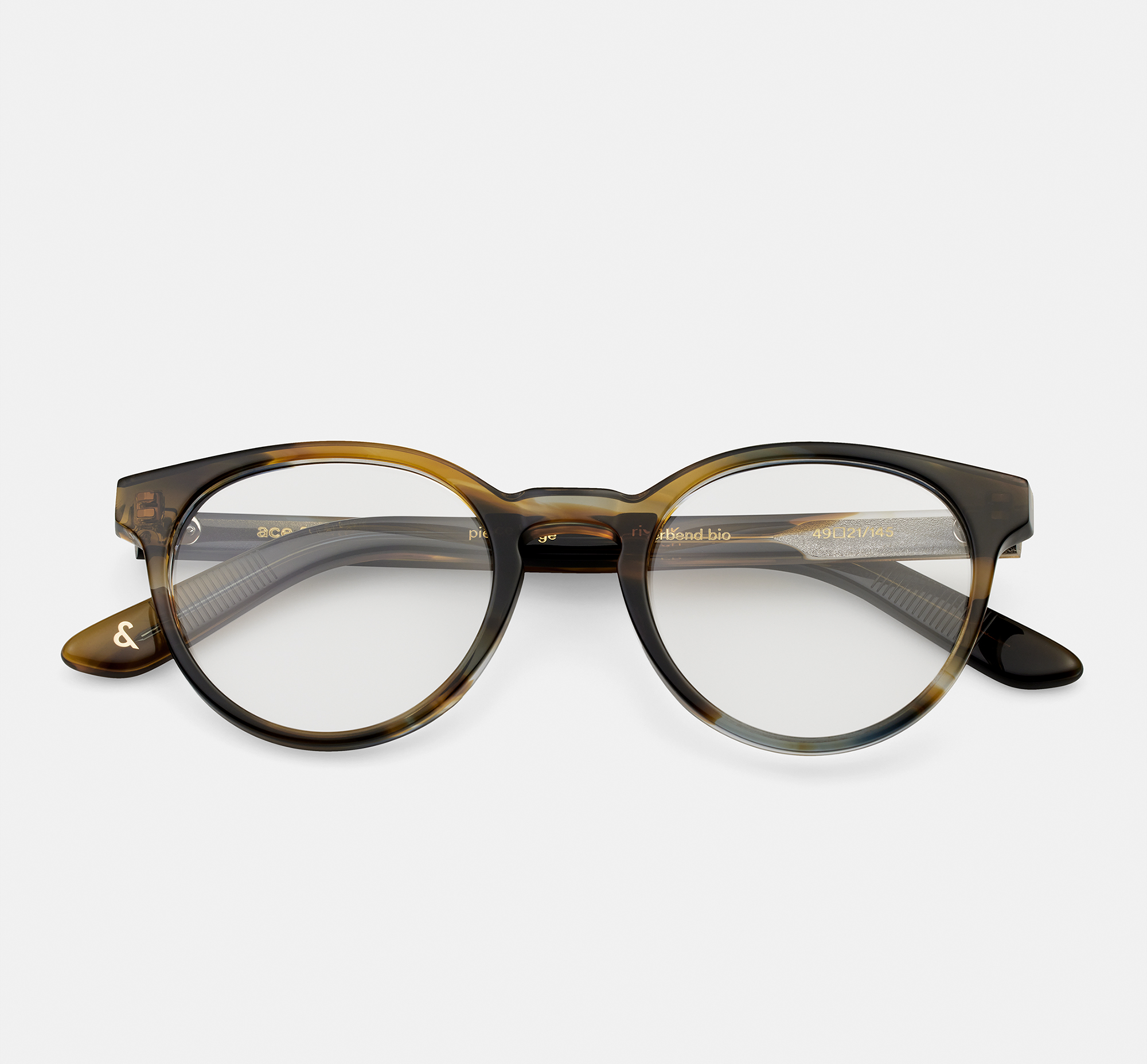 Pierce Large Tigerwood | Round Acetat Brillen | Ace & Tate
