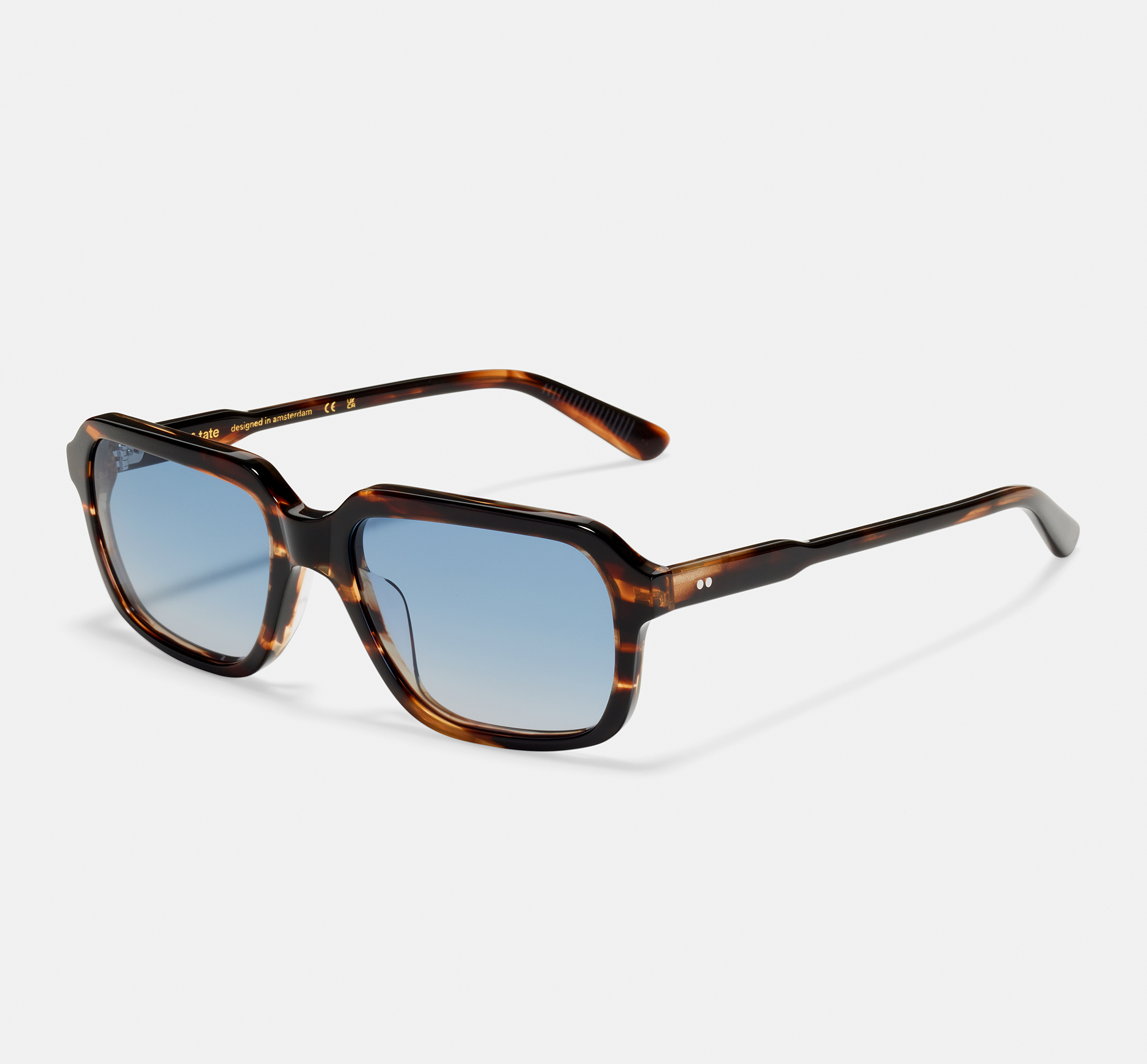 Polaroid Aviator unisex licht goudgroen gepolariseerde zonnebril