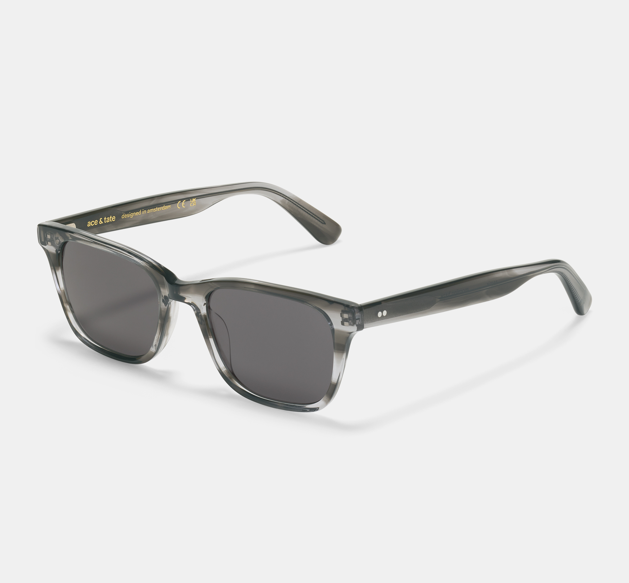 HAZE COLLECTION BLACK/SILVER SUNGLASSES Round Retro Polarized Sunglasses w/ a Metal Frame and Black  main image 2