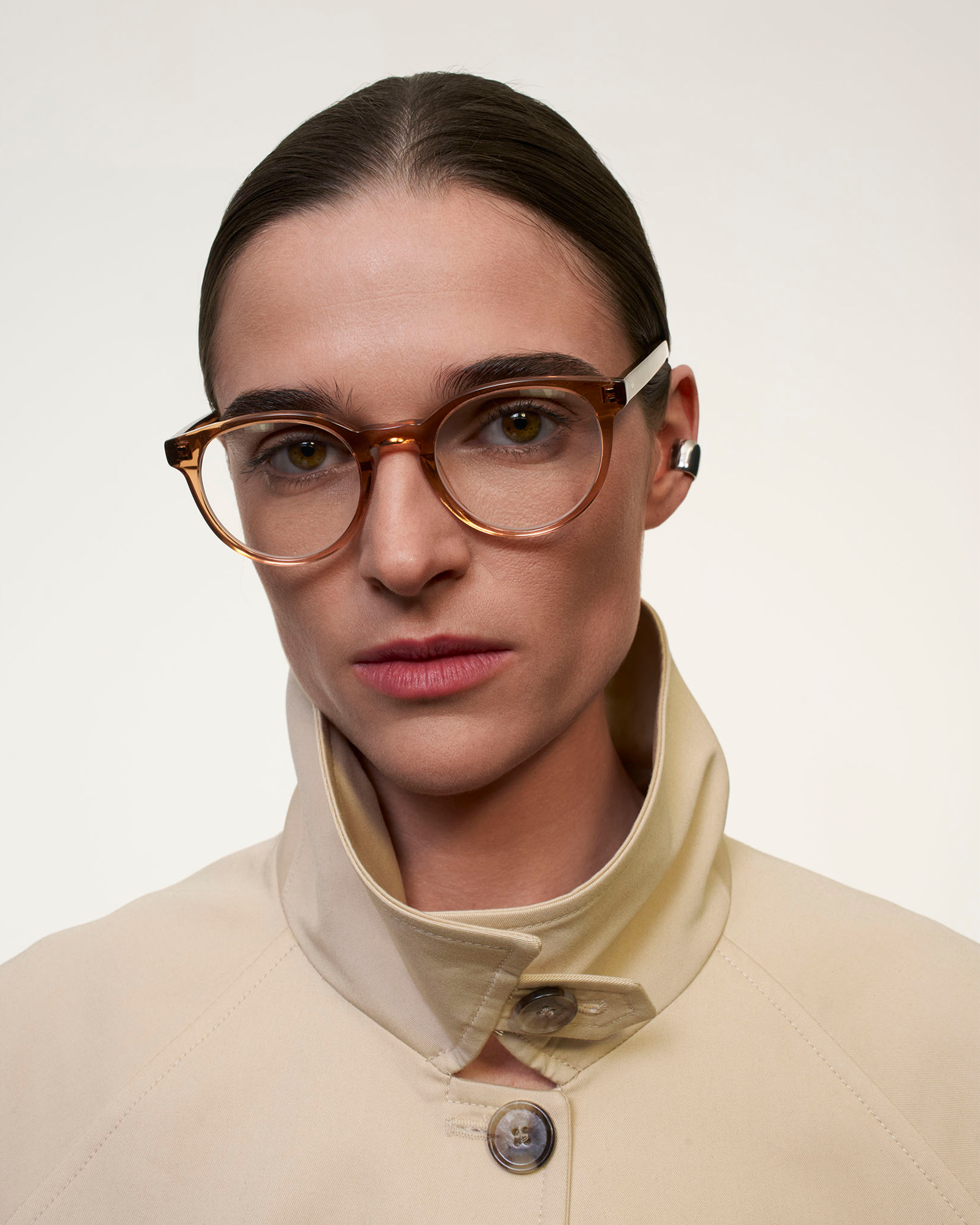 Pierce Large Tigerwood | Round Acetate Sunglasses | Ace & Tate