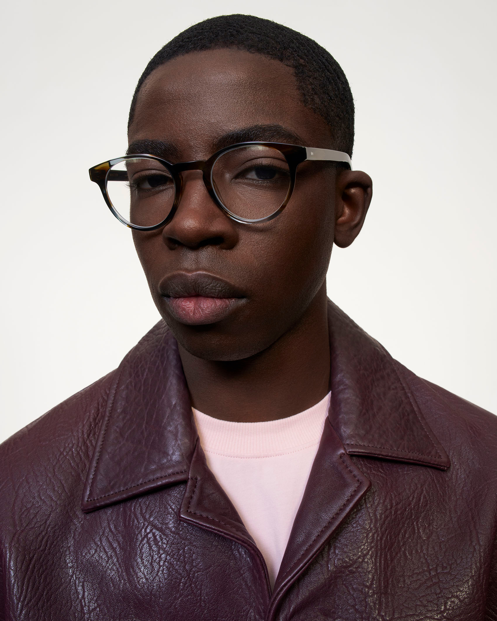 アクセサリー Nastoys Mid-Century PIERCE (LARGE) Pierce Tigerwood | Round Acetate Glasses | Ace & Tate