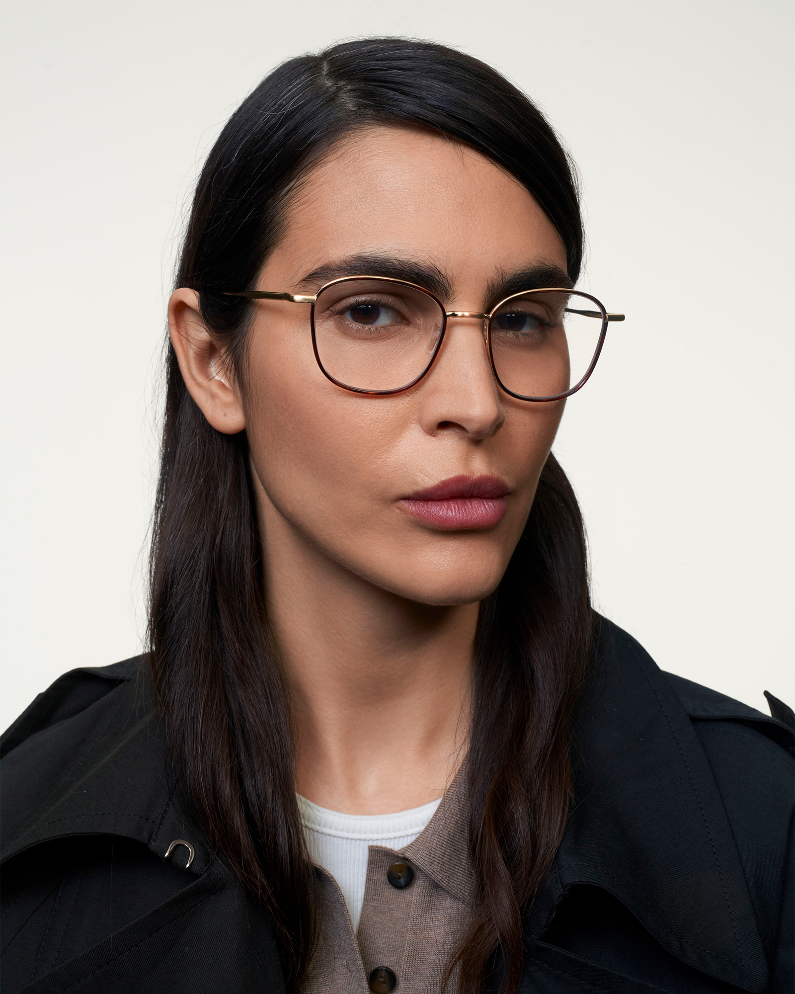 Jin Satin Gold Tigerwood | Metal Glasses | Ace & Tate