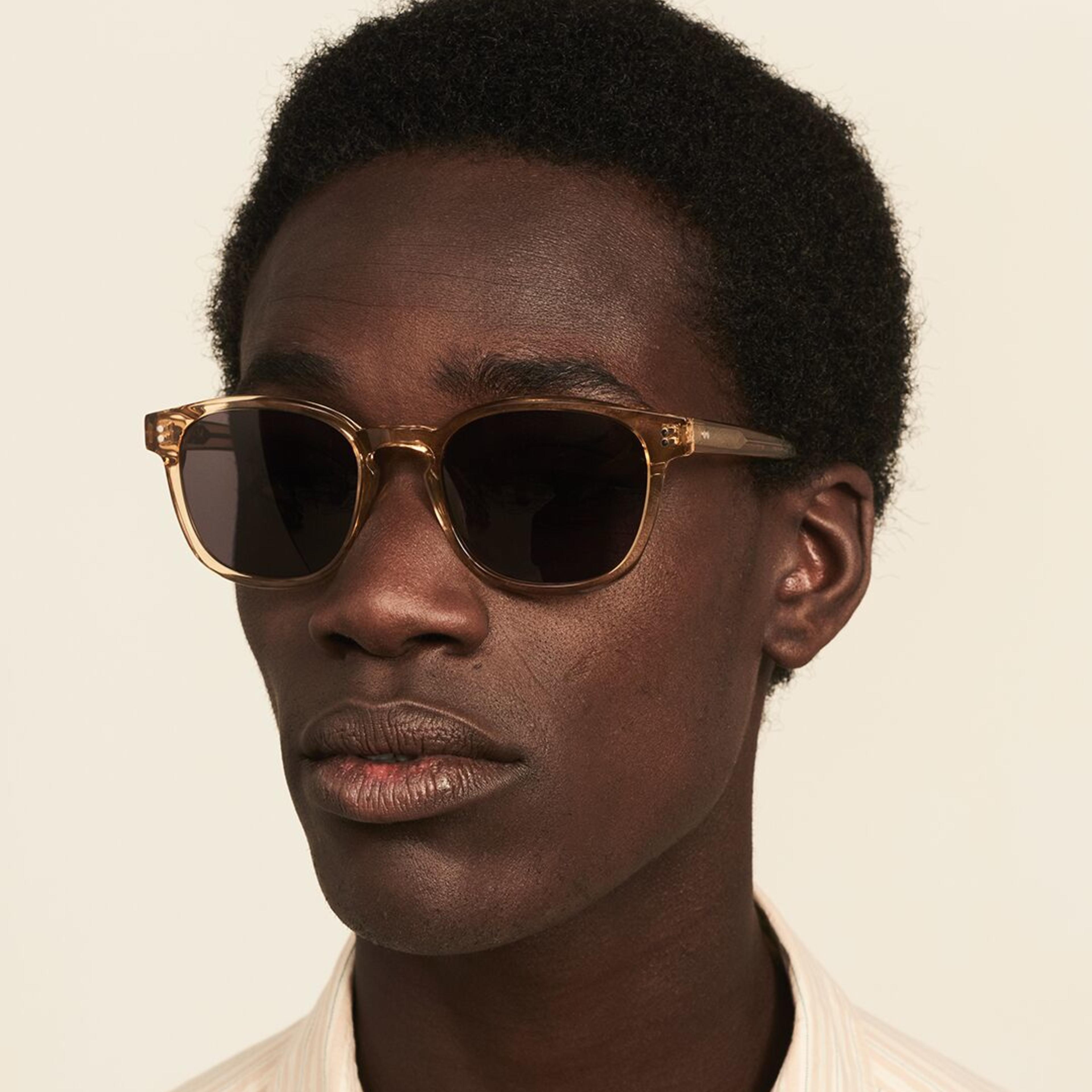 Ace & Tate Sunglasses | Square Acetate in Yellow