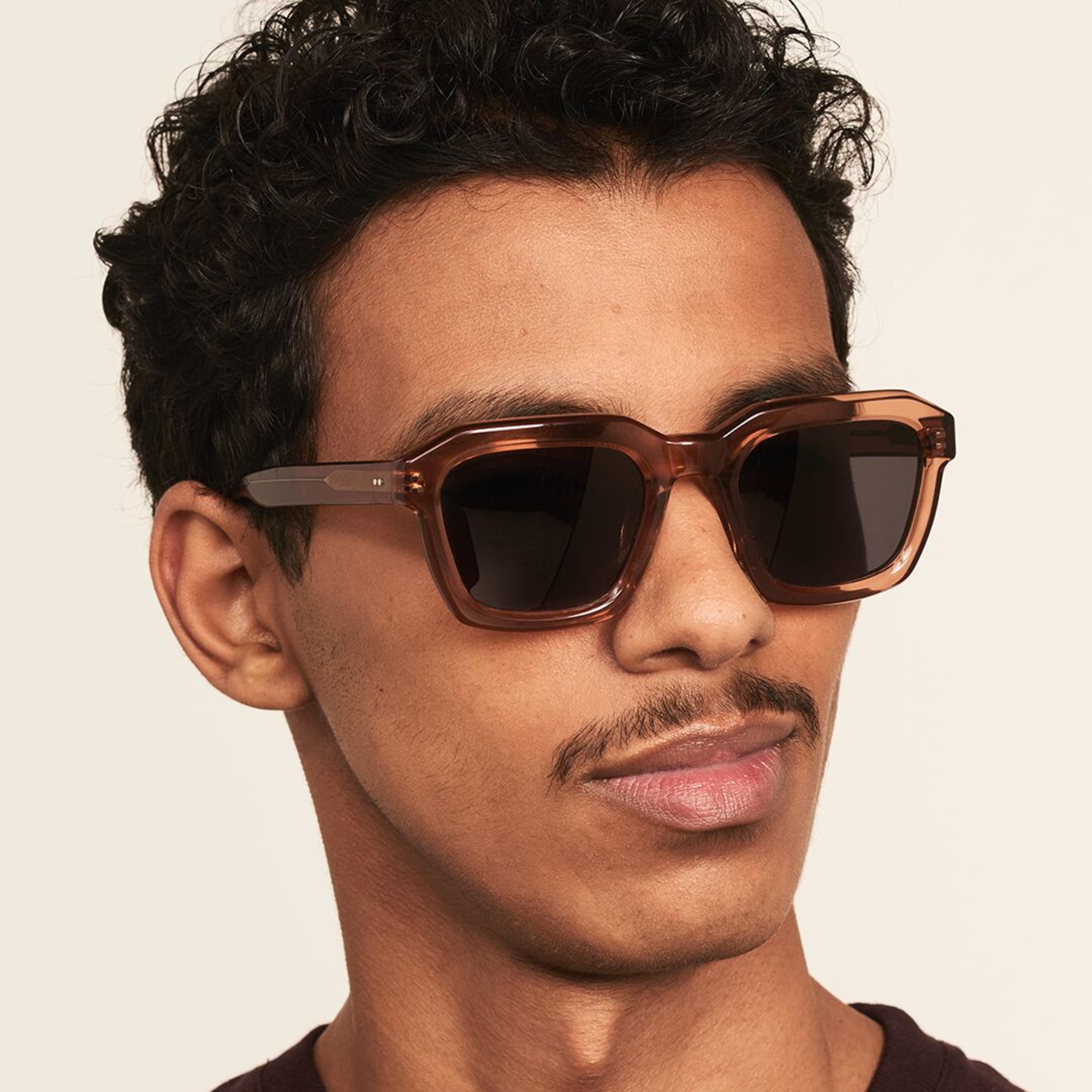 Ace & Tate Sonnenbrillen | Quadratisch Acetat in Braun