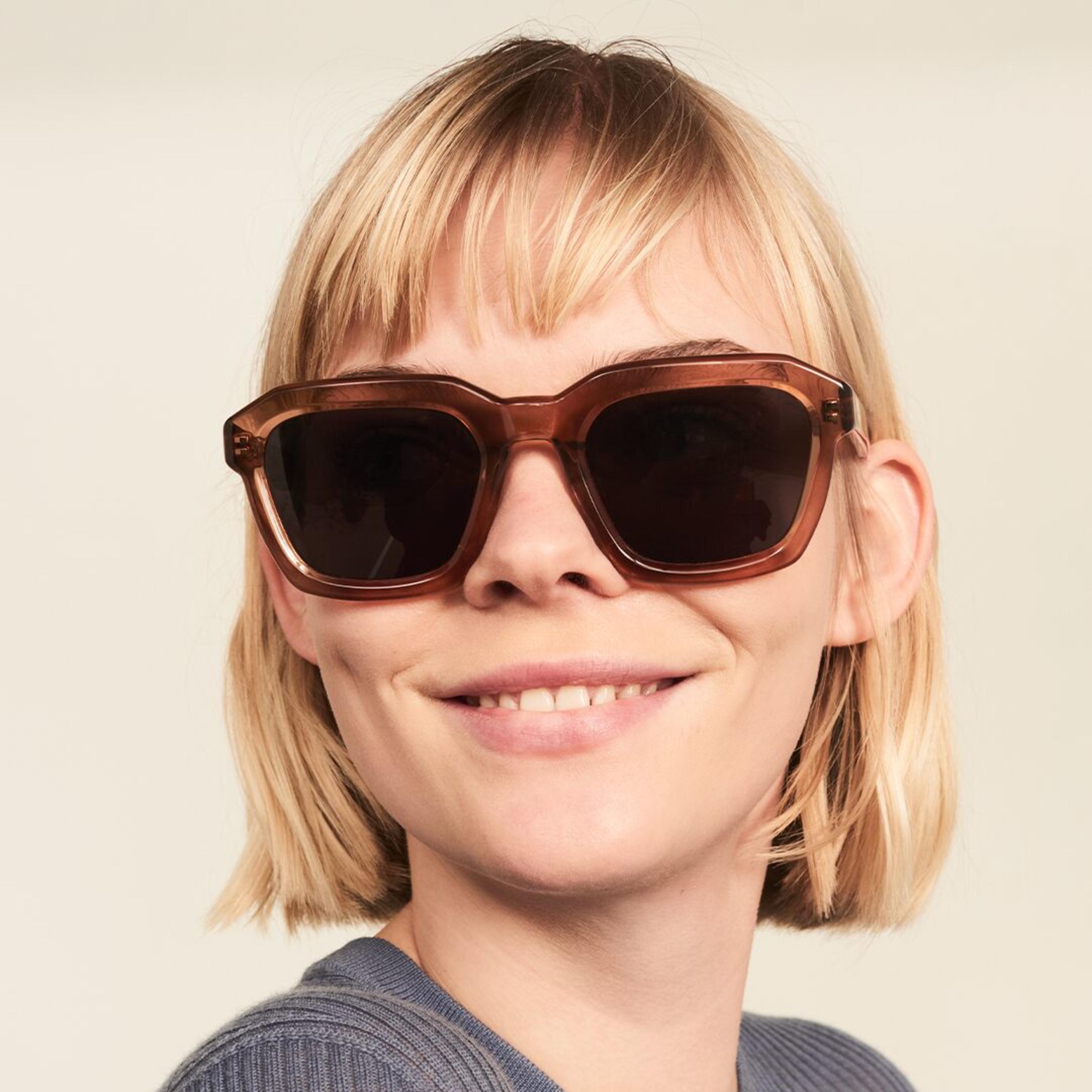 Ace & Tate Sunglasses | Square Acetate in Brown