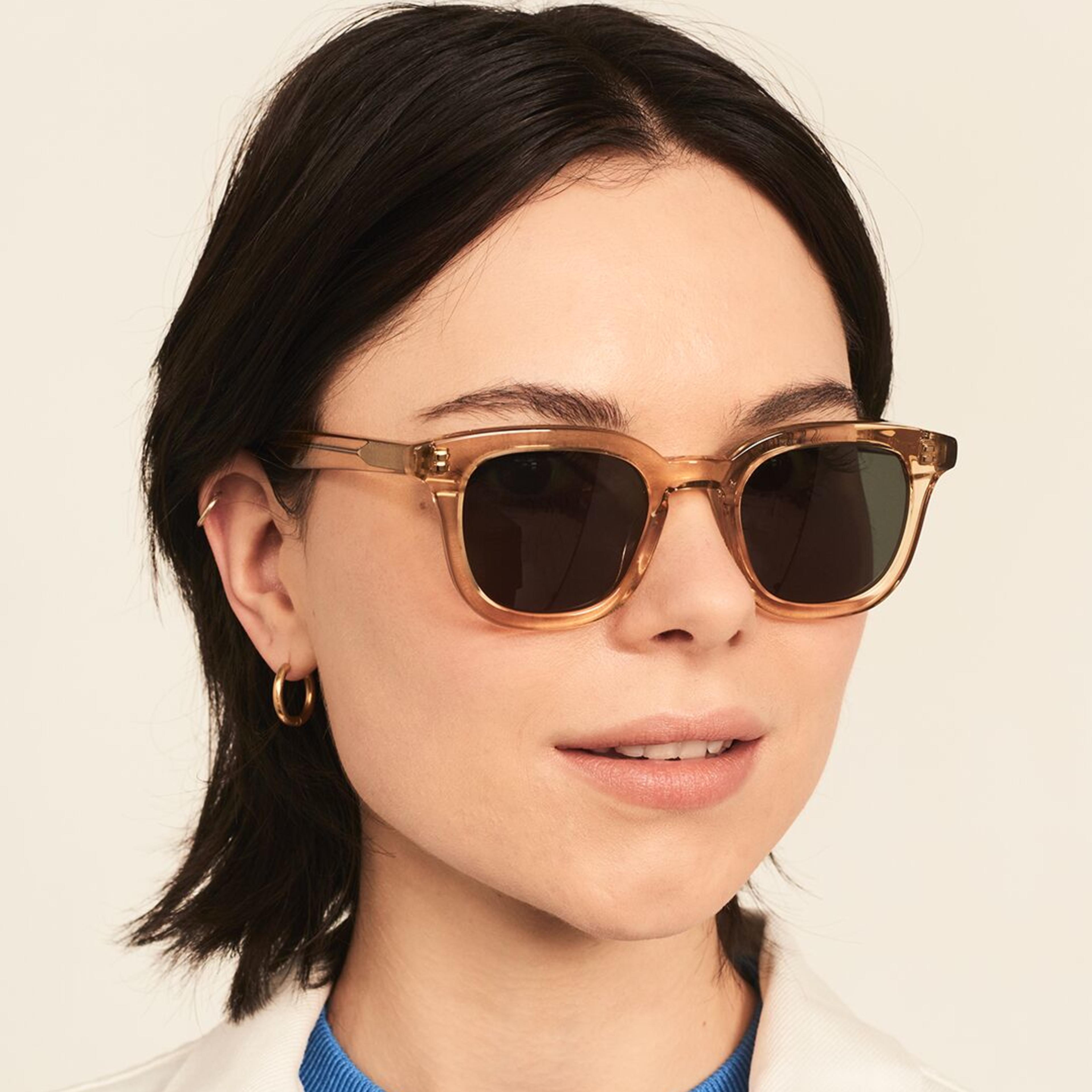 Ace & Tate Sunglasses | Square Acetate in Yellow