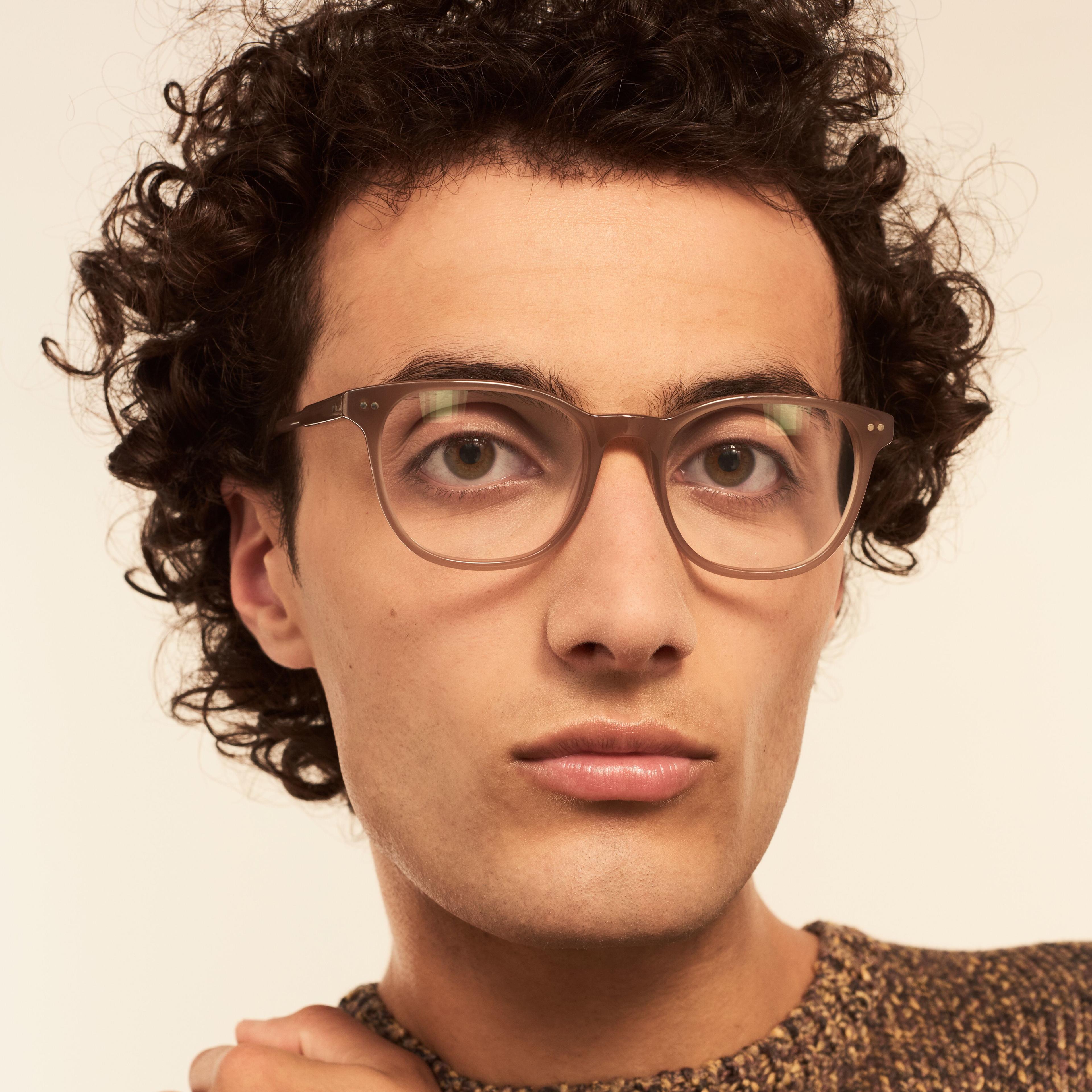 Ace & Tate Brillen | Rund Acetat in Grau