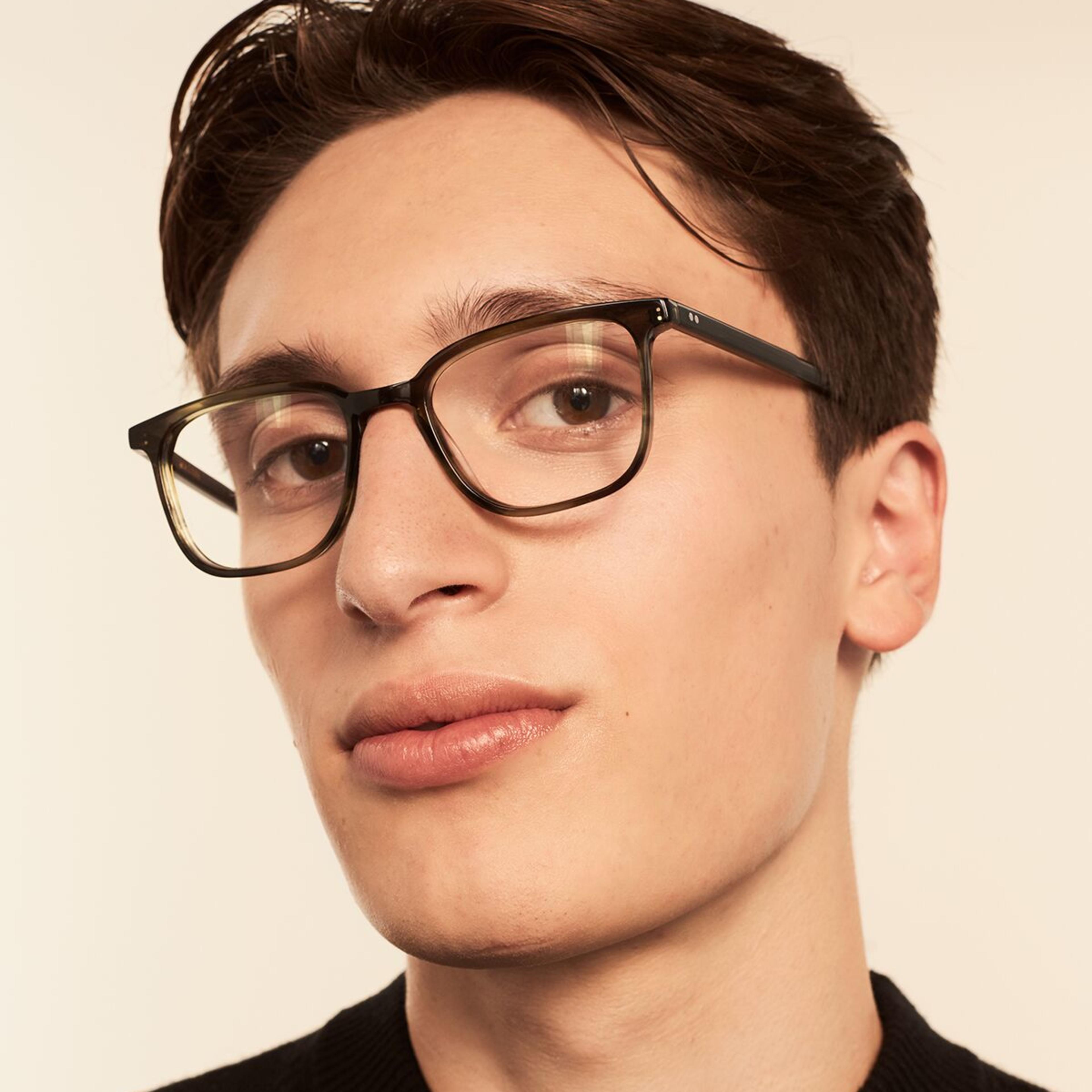 Ace & Tate Glasses | Rectangle Acetate in Green