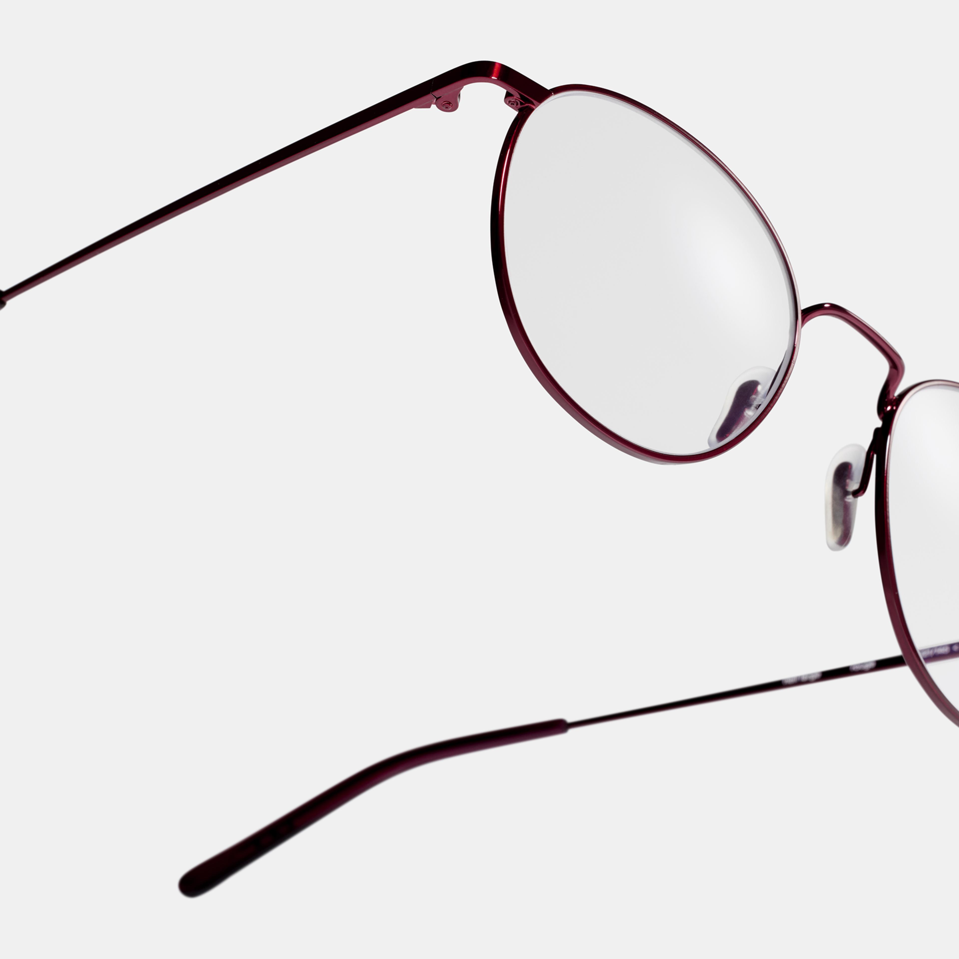 Ace & Tate Glasses | Round Metal in Red