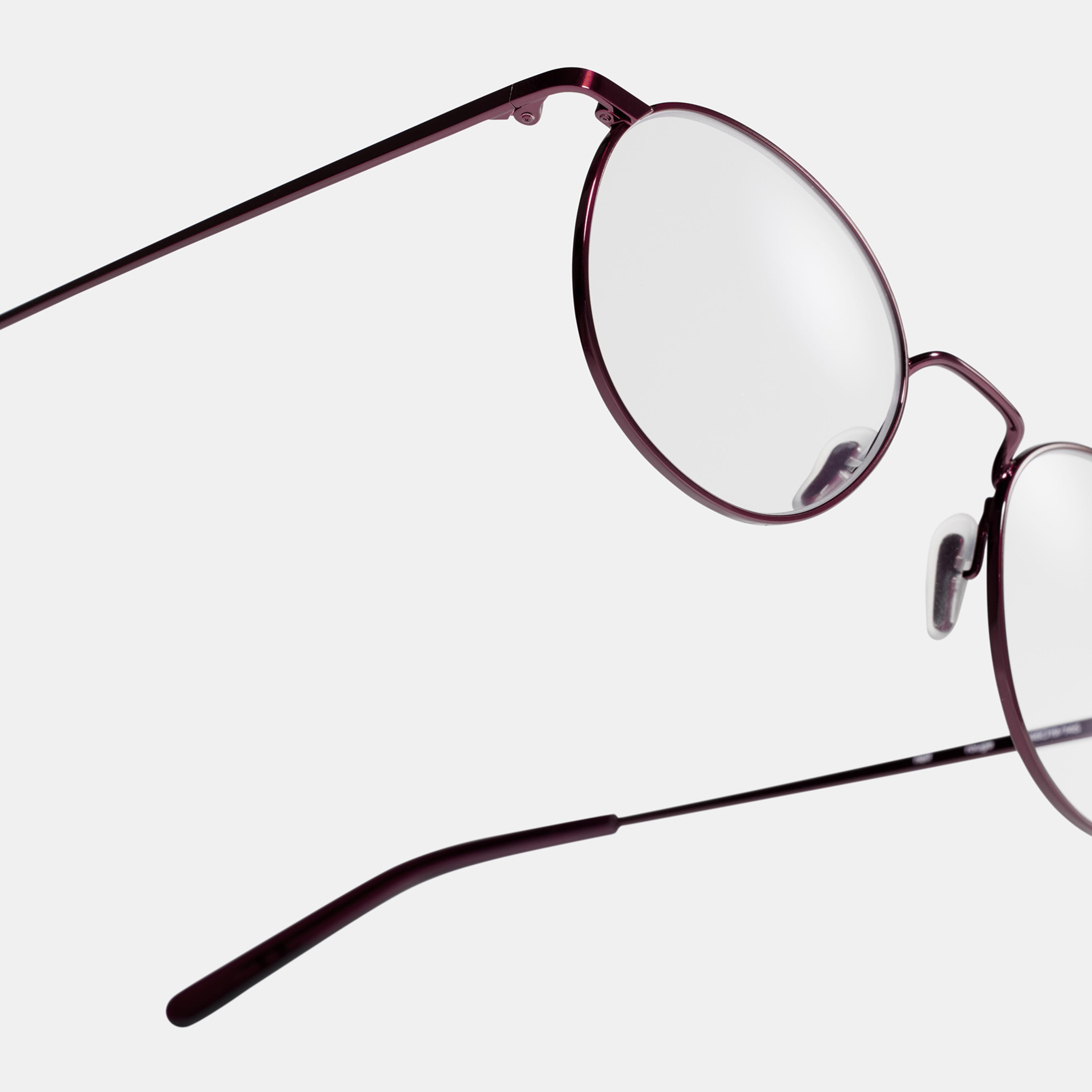 Ace & Tate Glasses | Round Metal in Red