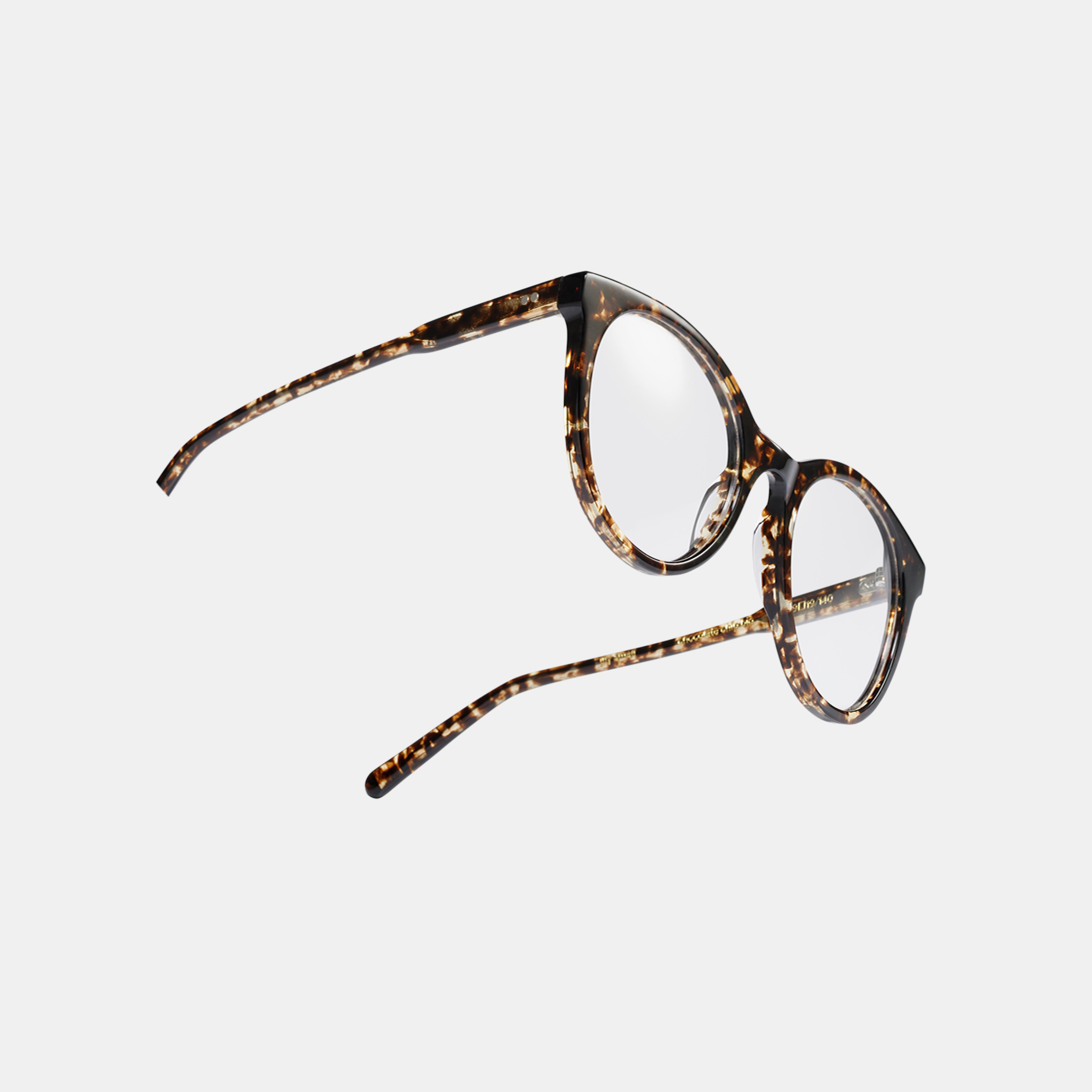 Ace & Tate Glasses | oval Acetate in Brown