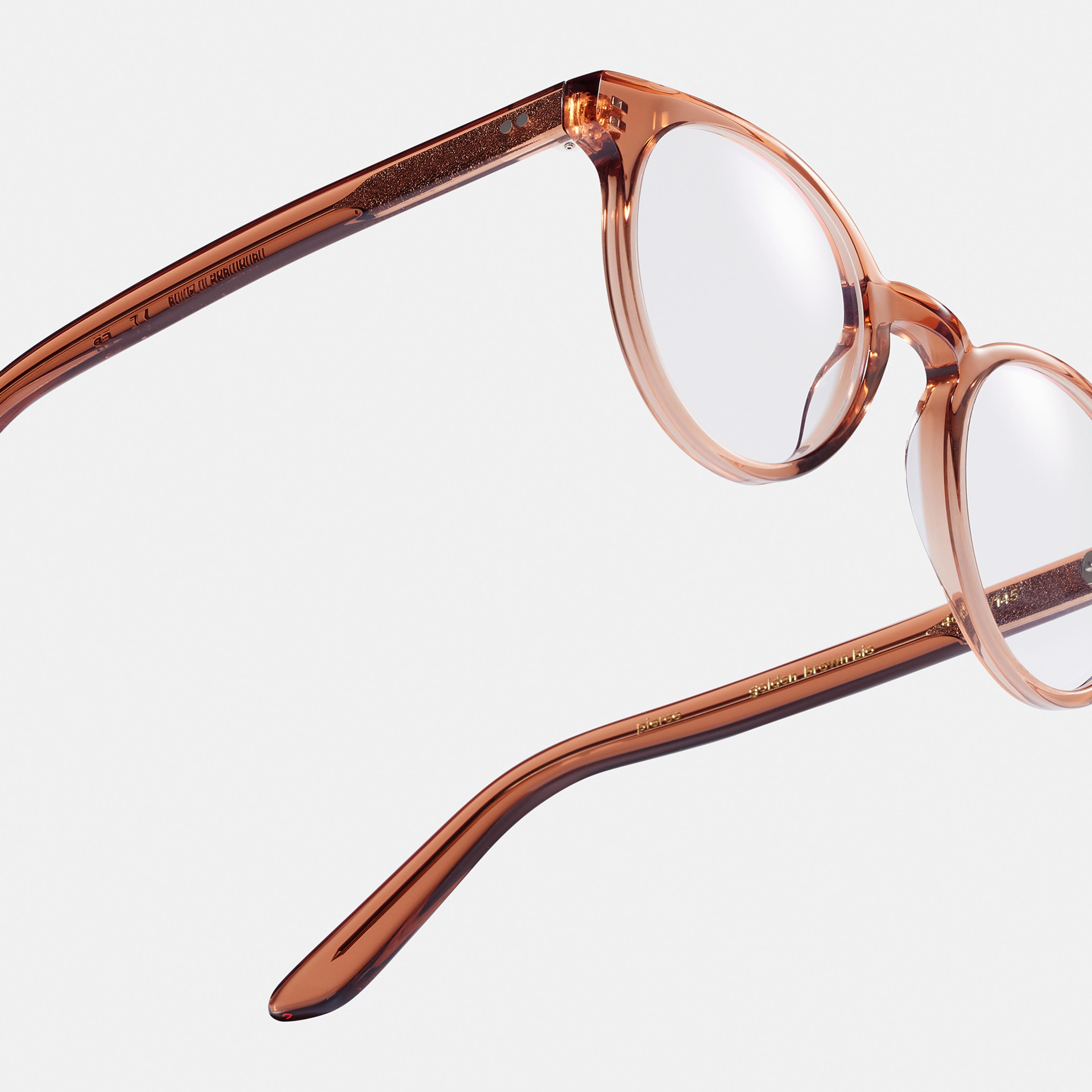 Ace & Tate Glasses | Round Acetate in Brown