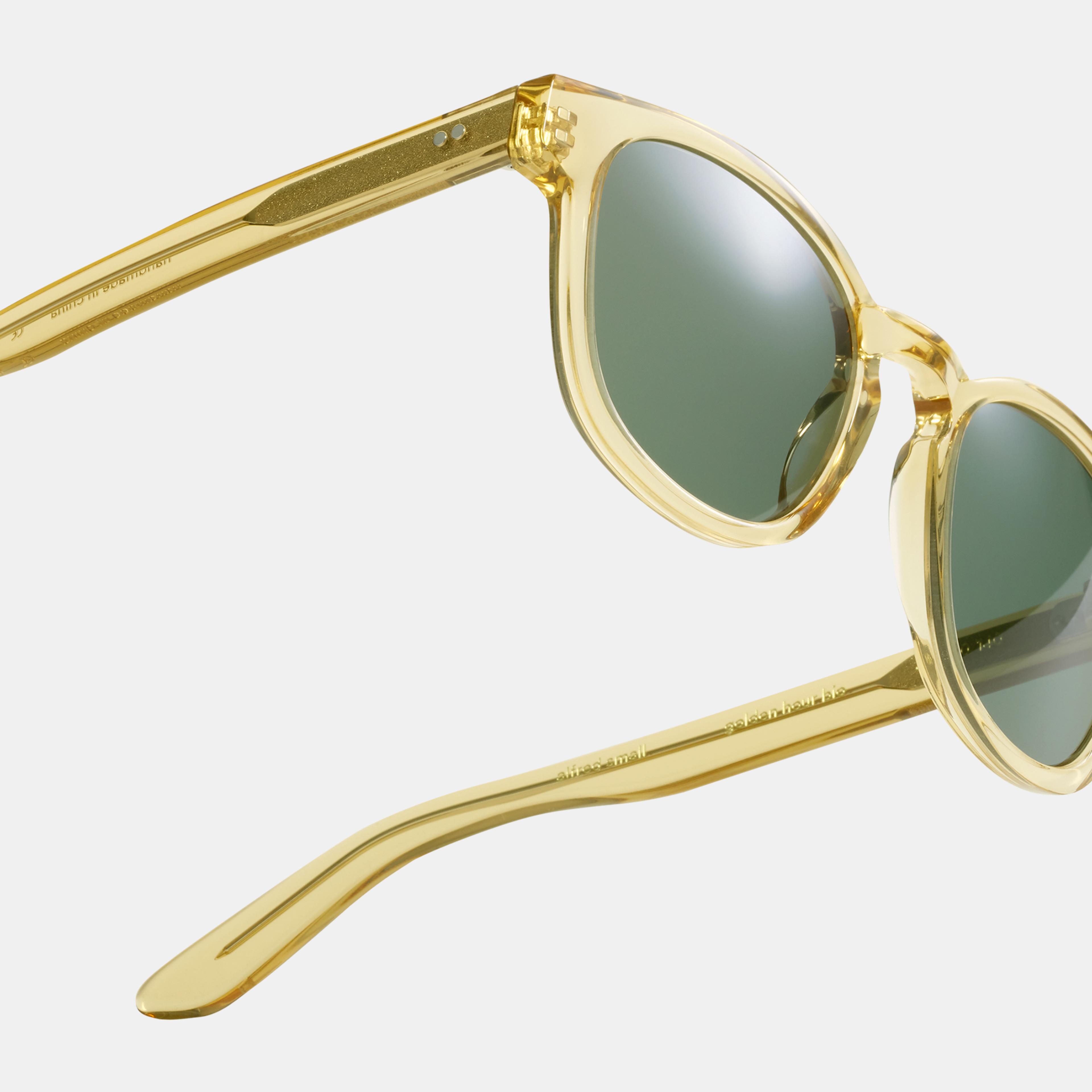 Ace & Tate Sunglasses | Square Acetate in Yellow