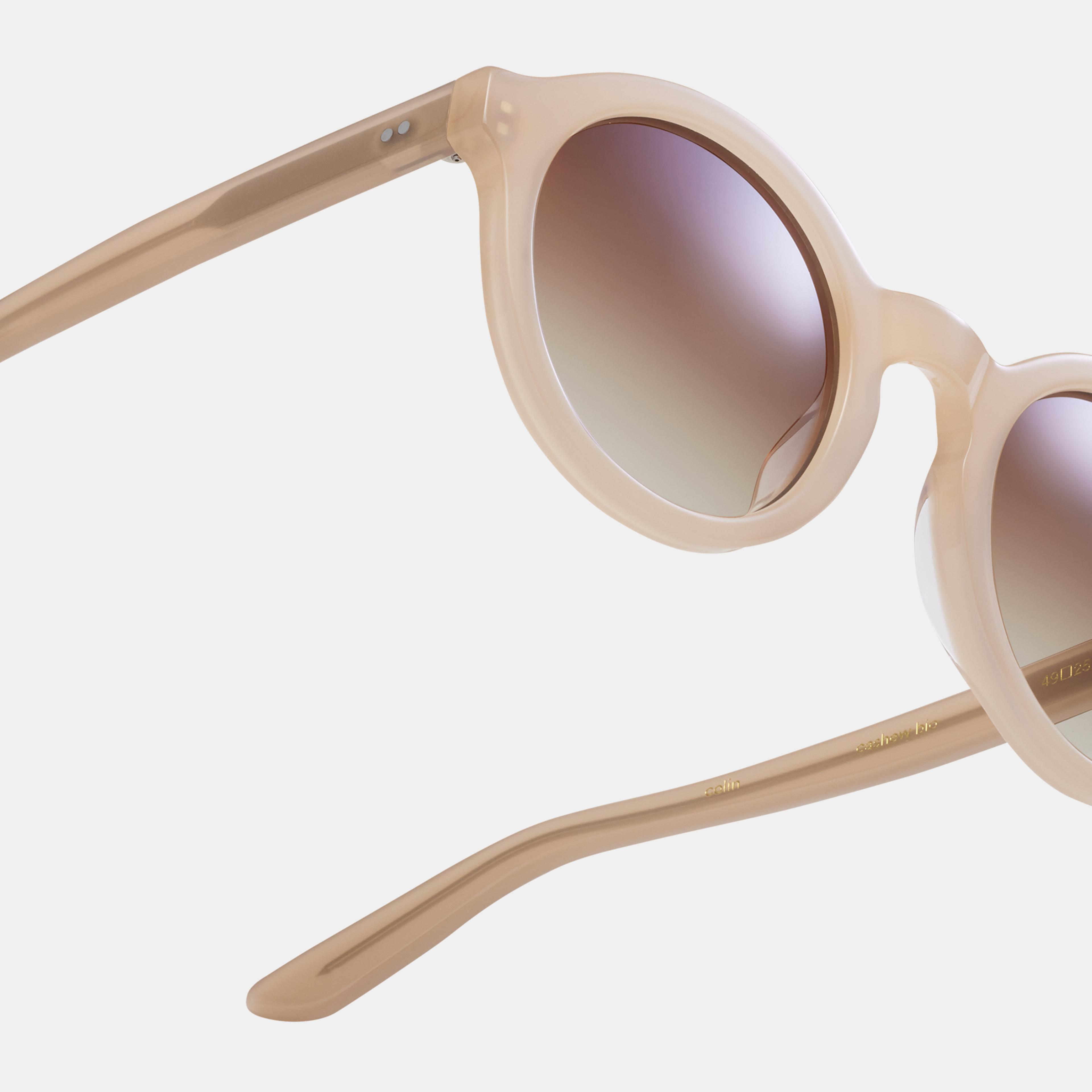 Ace & Tate Solaires | ronde Acétate in Beige
