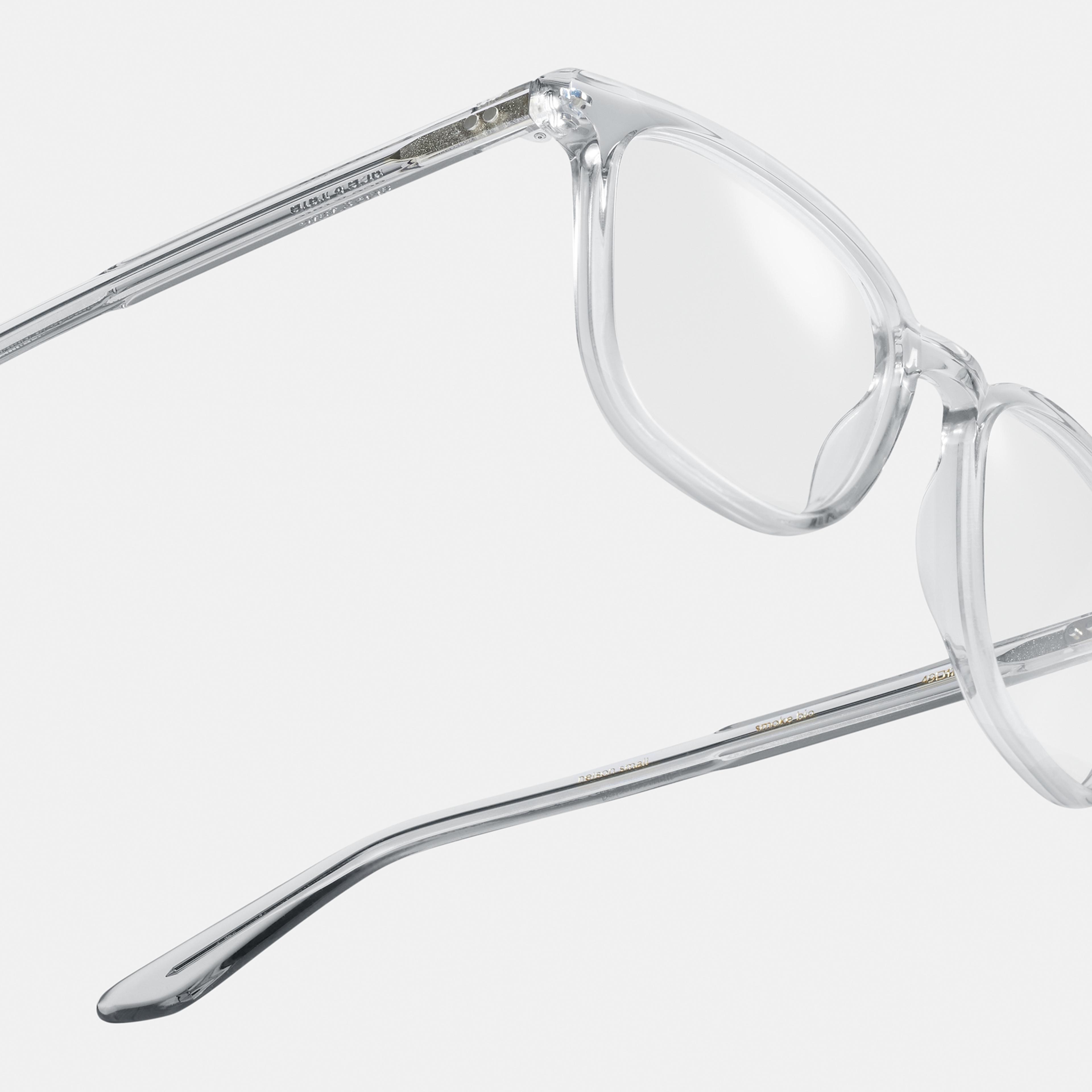 Ace & Tate Glasses | Rectangle Acetate in Clear, Green