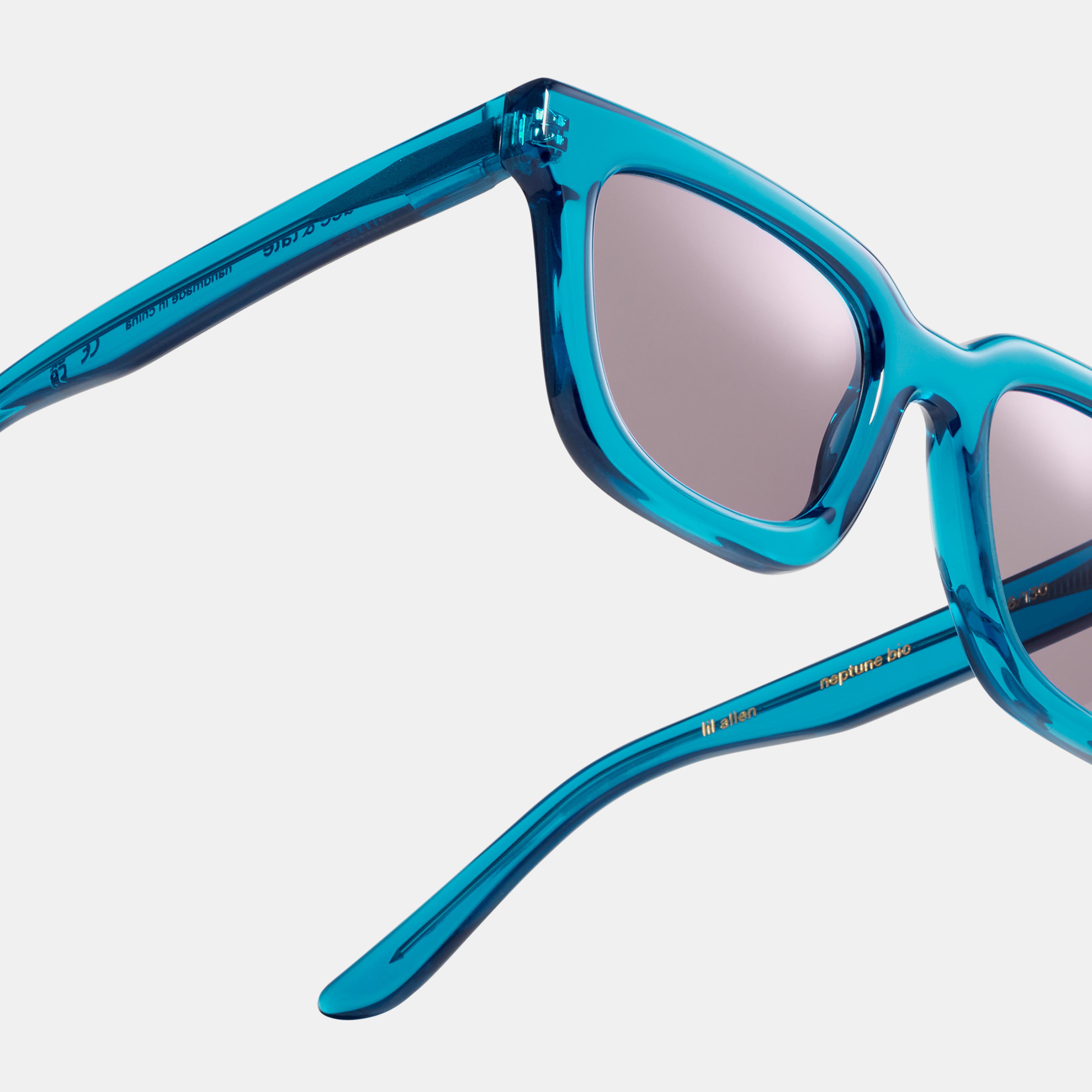 Ace & Tate Sunglasses | Square Renew bio acetate in Blue