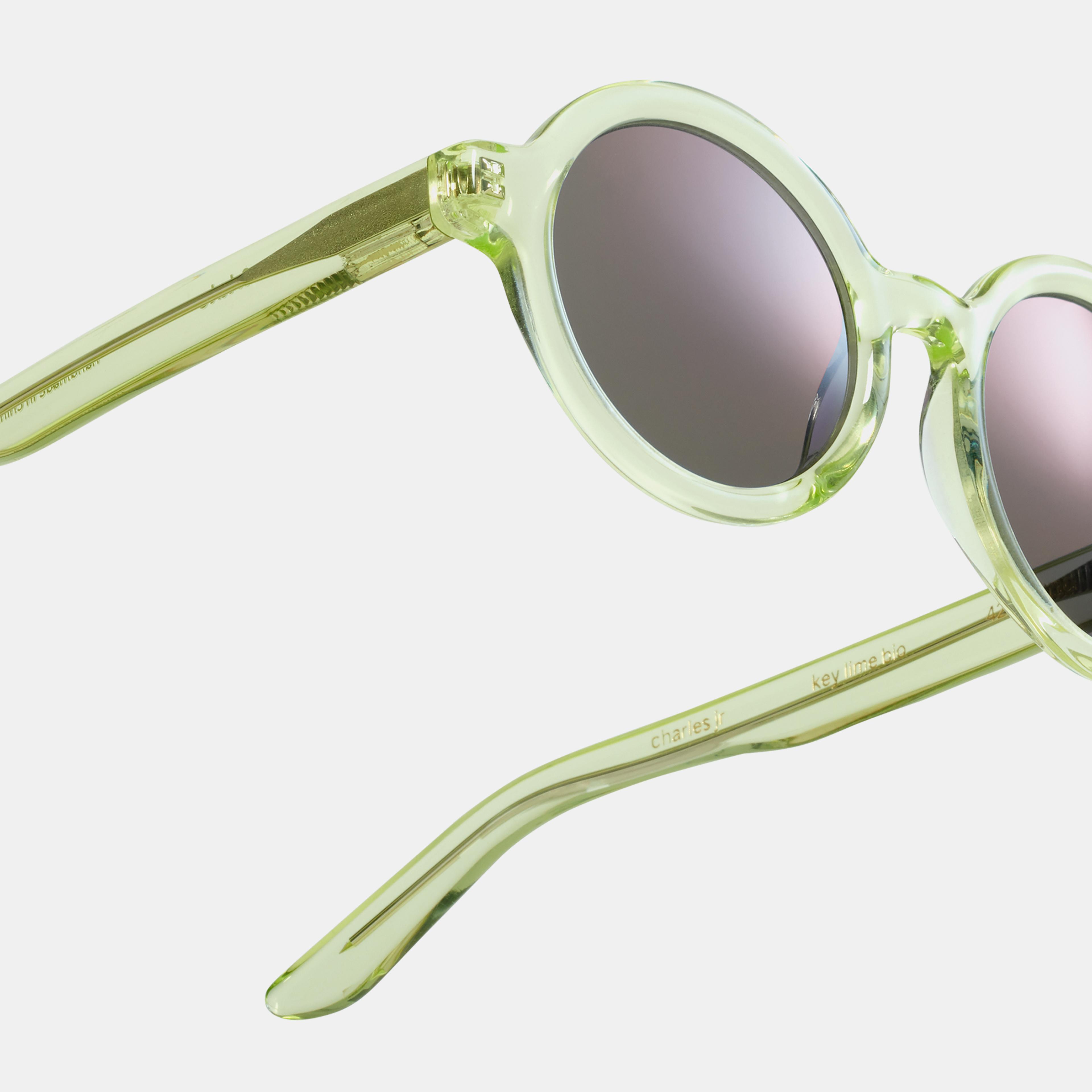 Ace & Tate Sunglasses | Round Renew bio acetate in Green