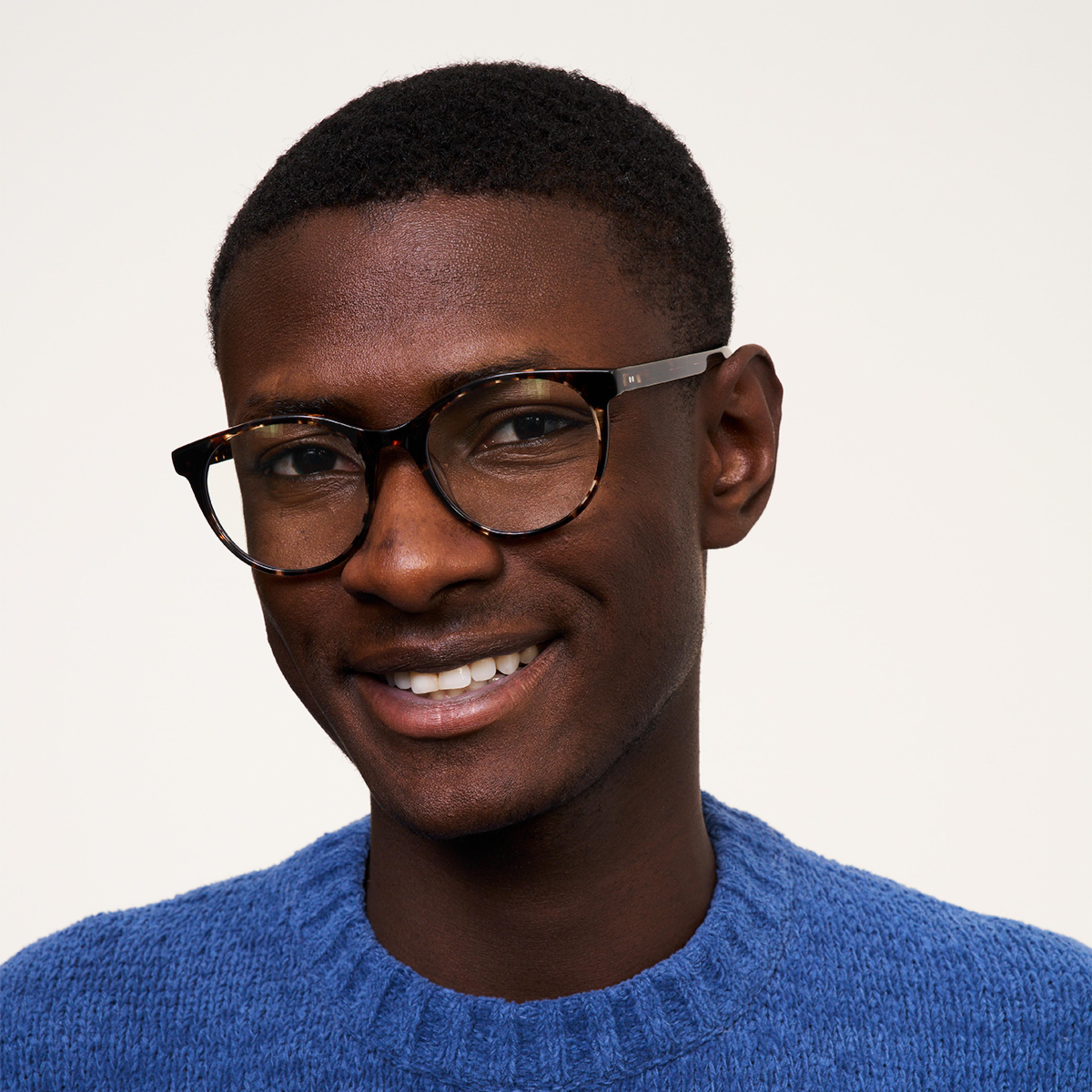 Ace & Tate Glasses | Round Acetate in Brown