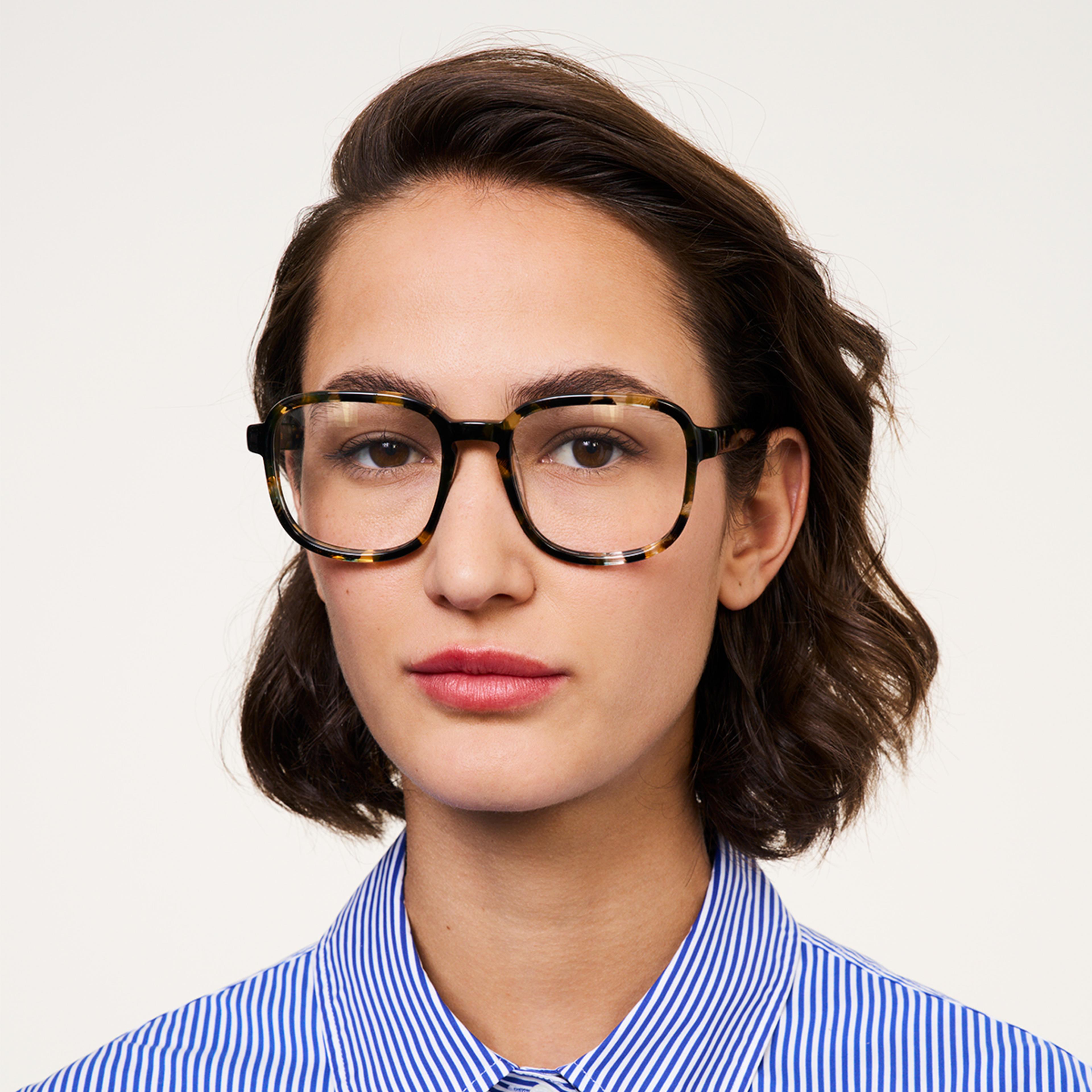 Ace & Tate Glasses | Square Acetate in Grey