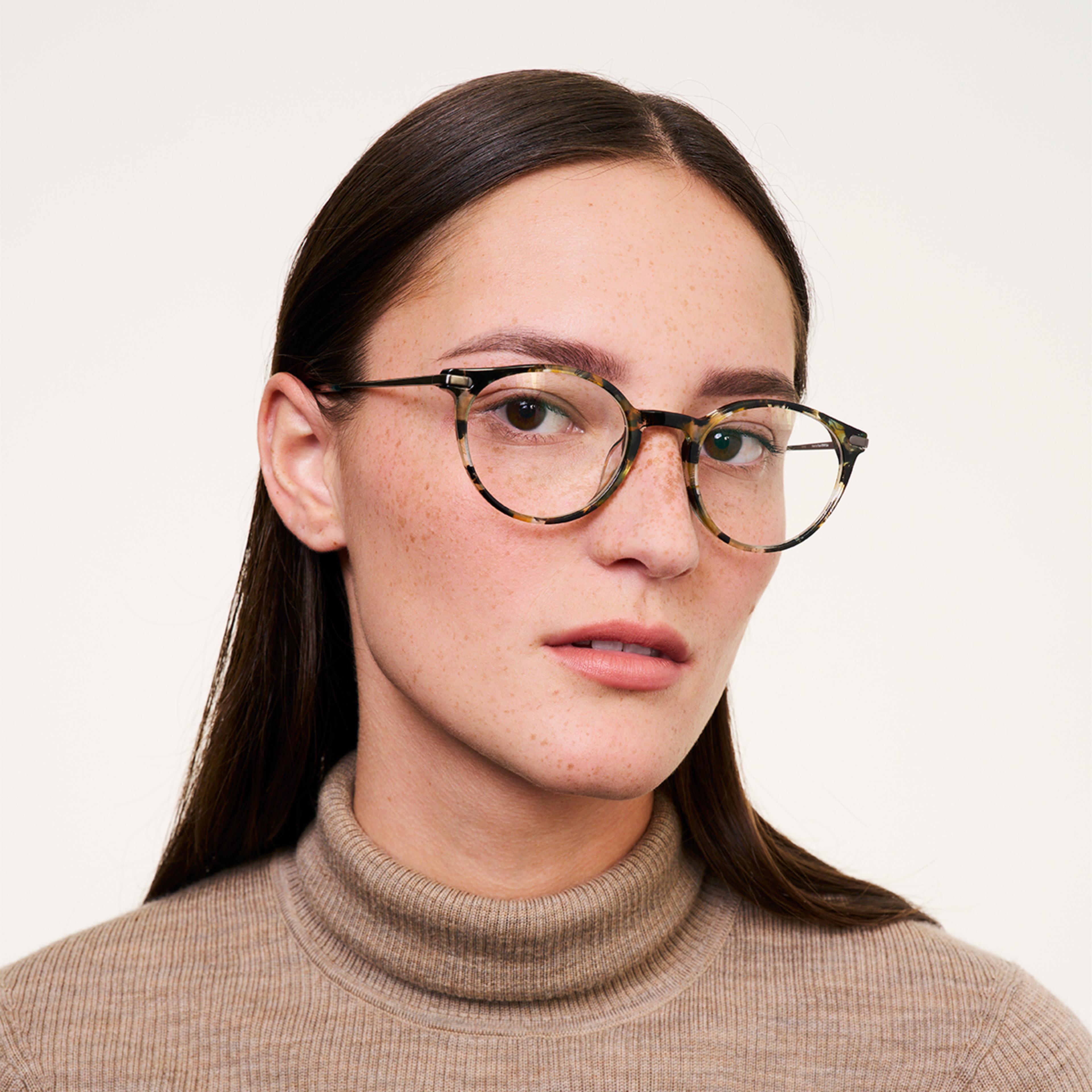 Ace & Tate Glasses | Round Metal in Grey
