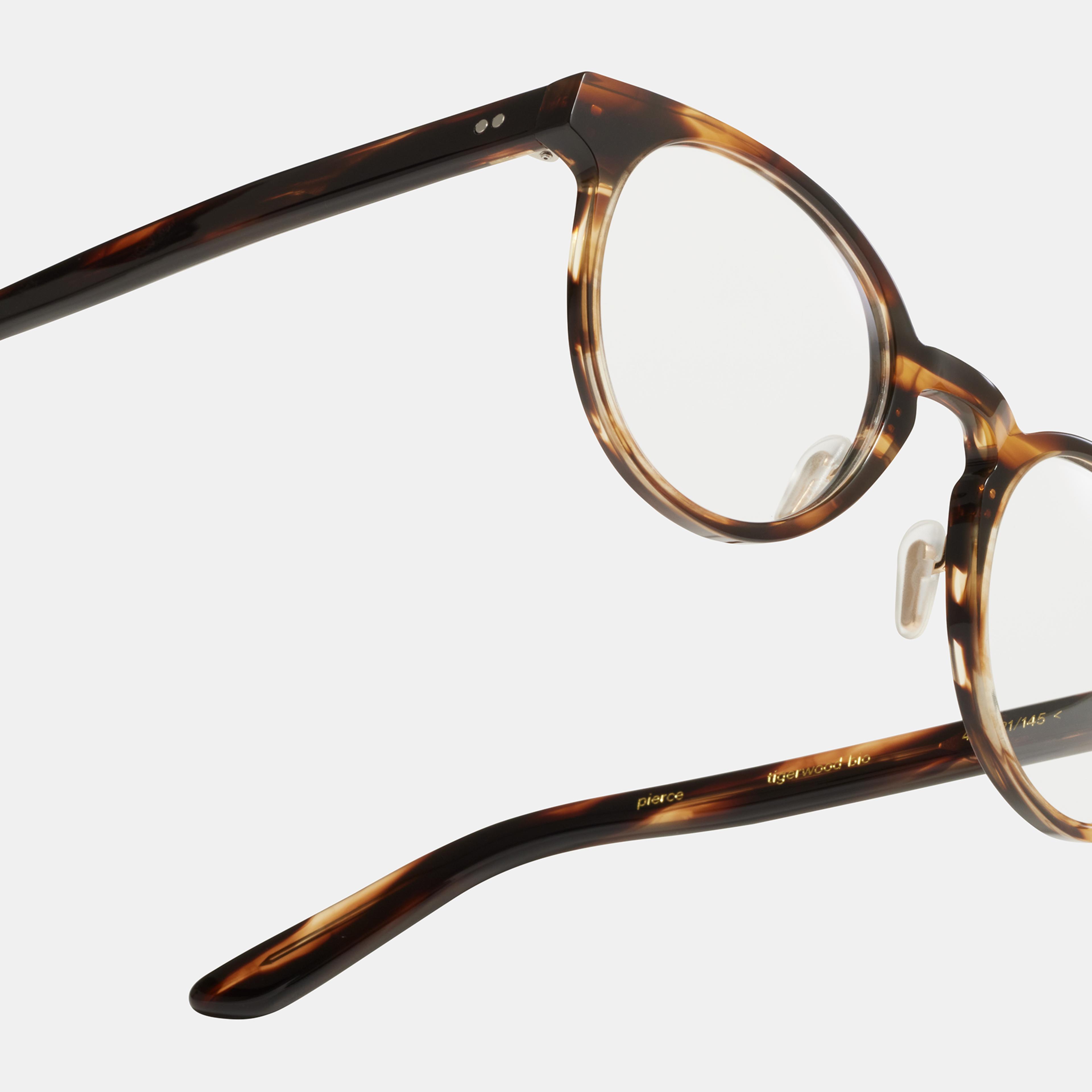 Ace & Tate Glasses | Round Bio acetate in Brown, Orange