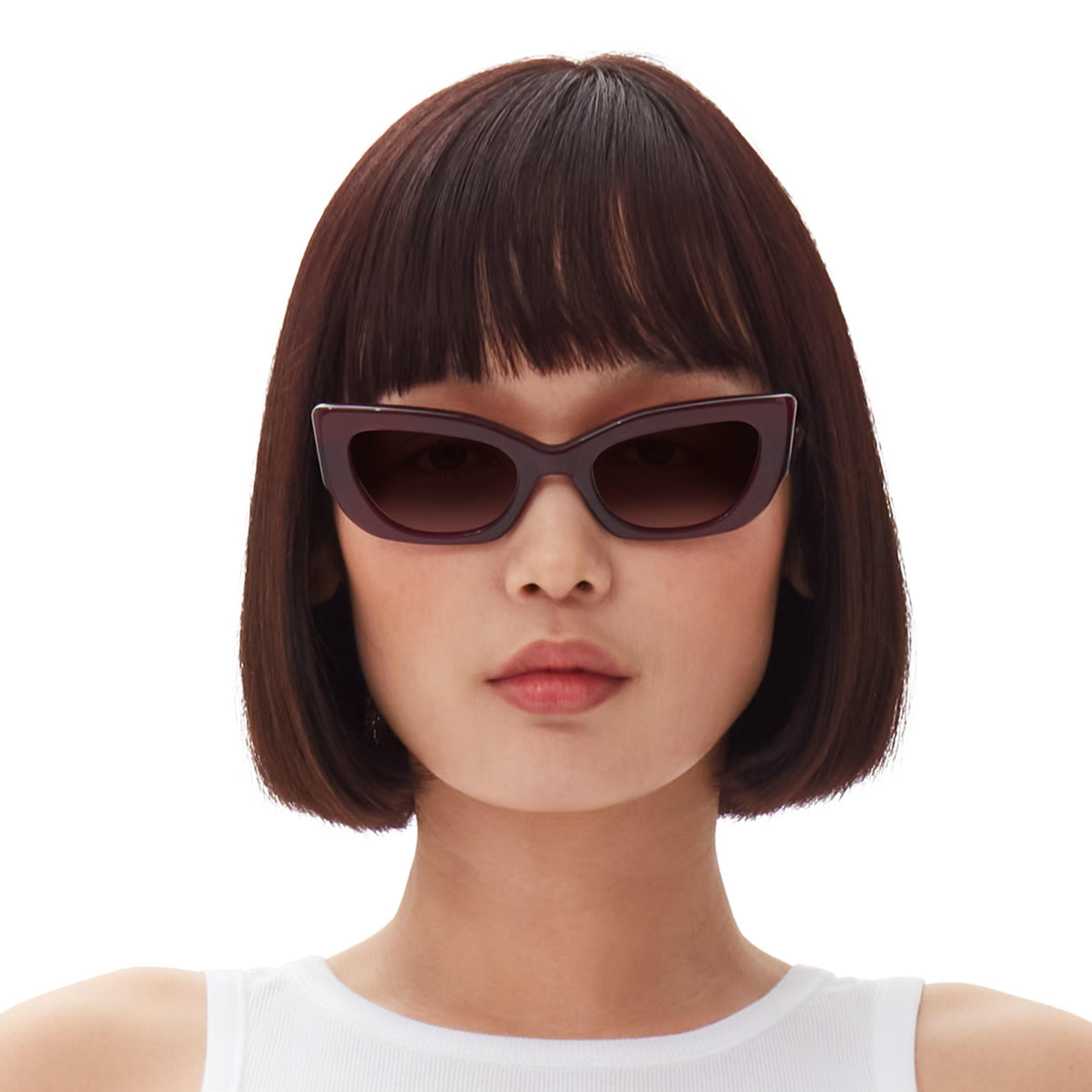 Ace & Tate Solaires | oval Renew bio-acétate in Rouge