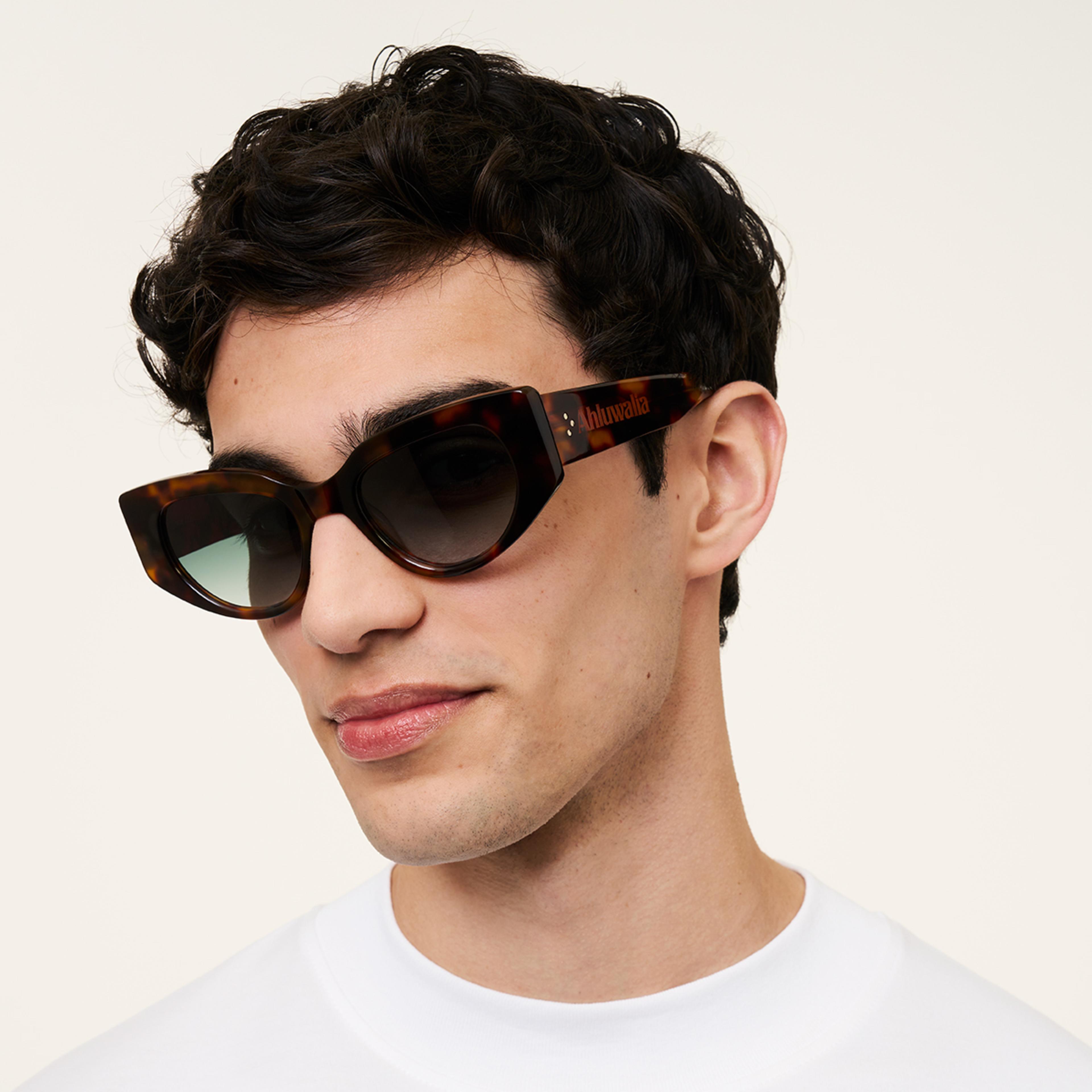 Ace & Tate Sunglasses | oval Acetate in Brown