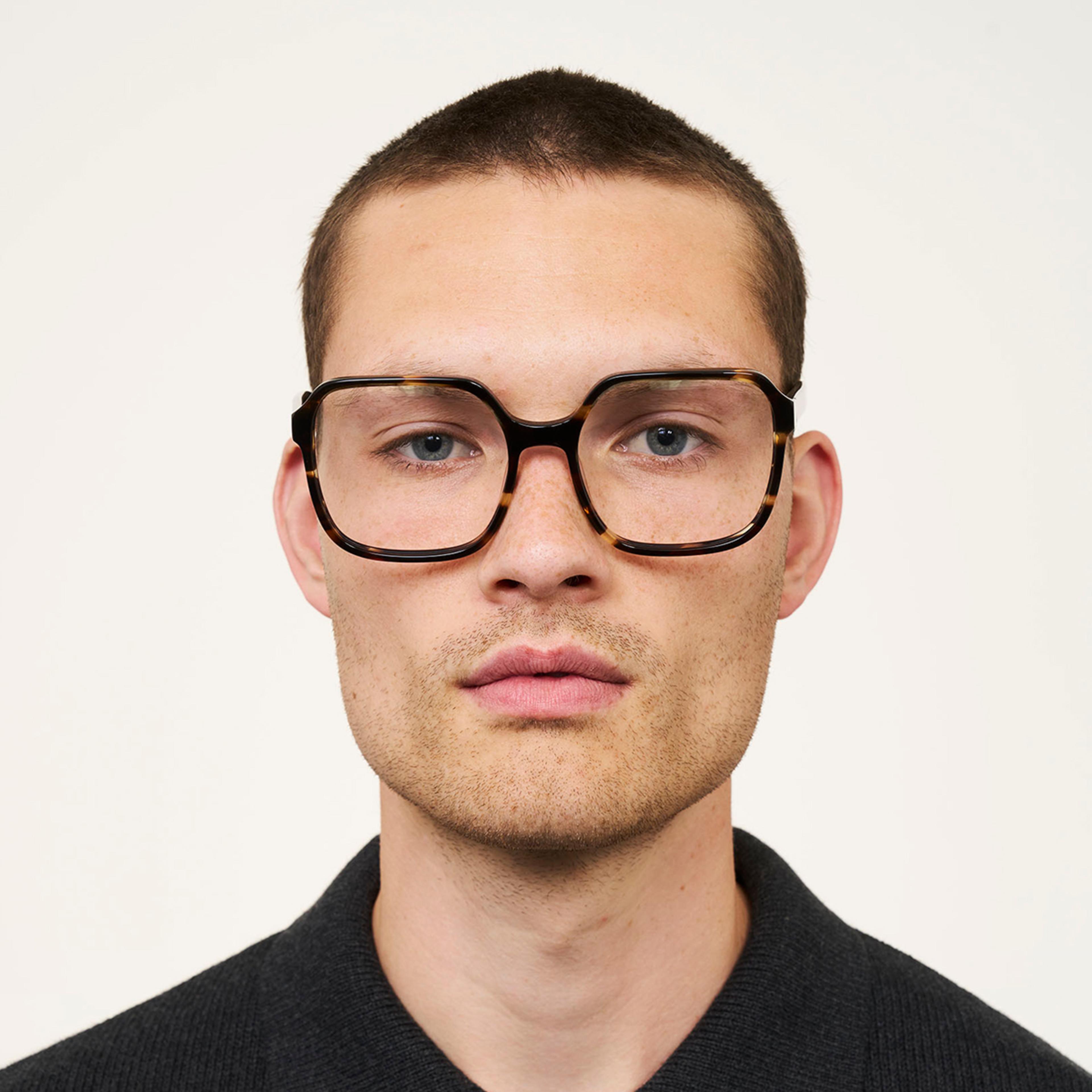 Ace & Tate Glasses | Square Bio acetate in Brown