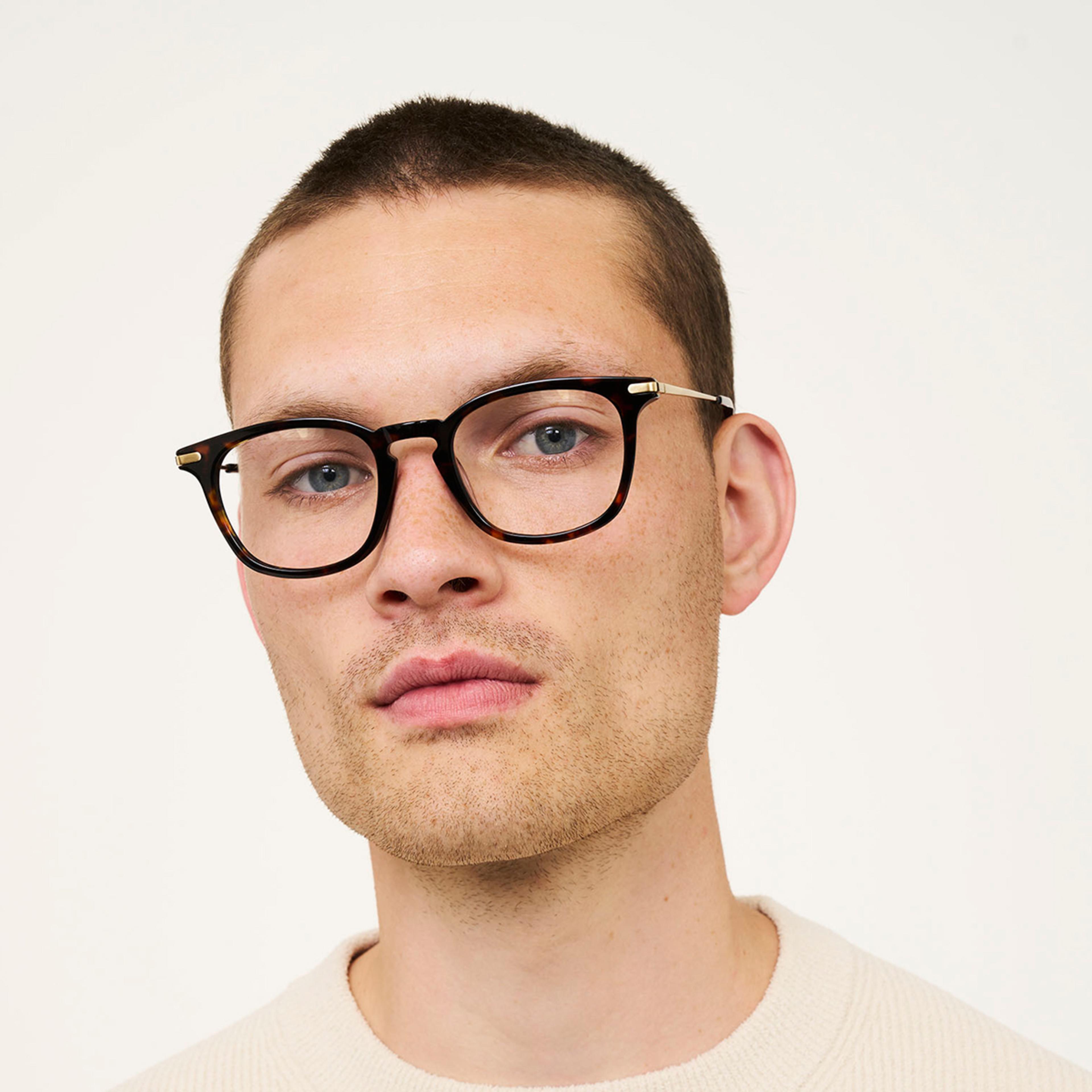 Ace & Tate Glasses | Square Bio acetate in Brown