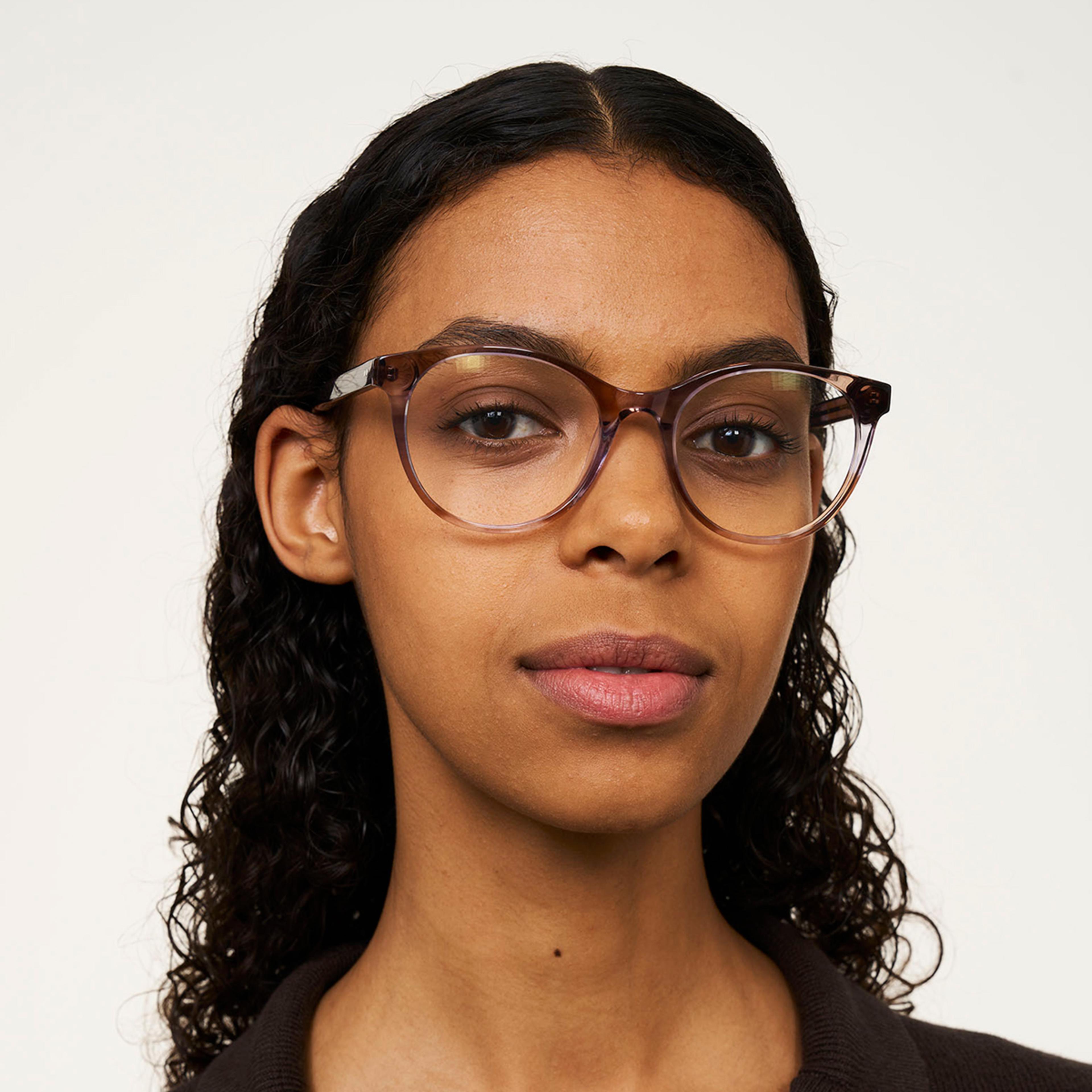 Ace & Tate Glasses | Oval Acetate in Purple