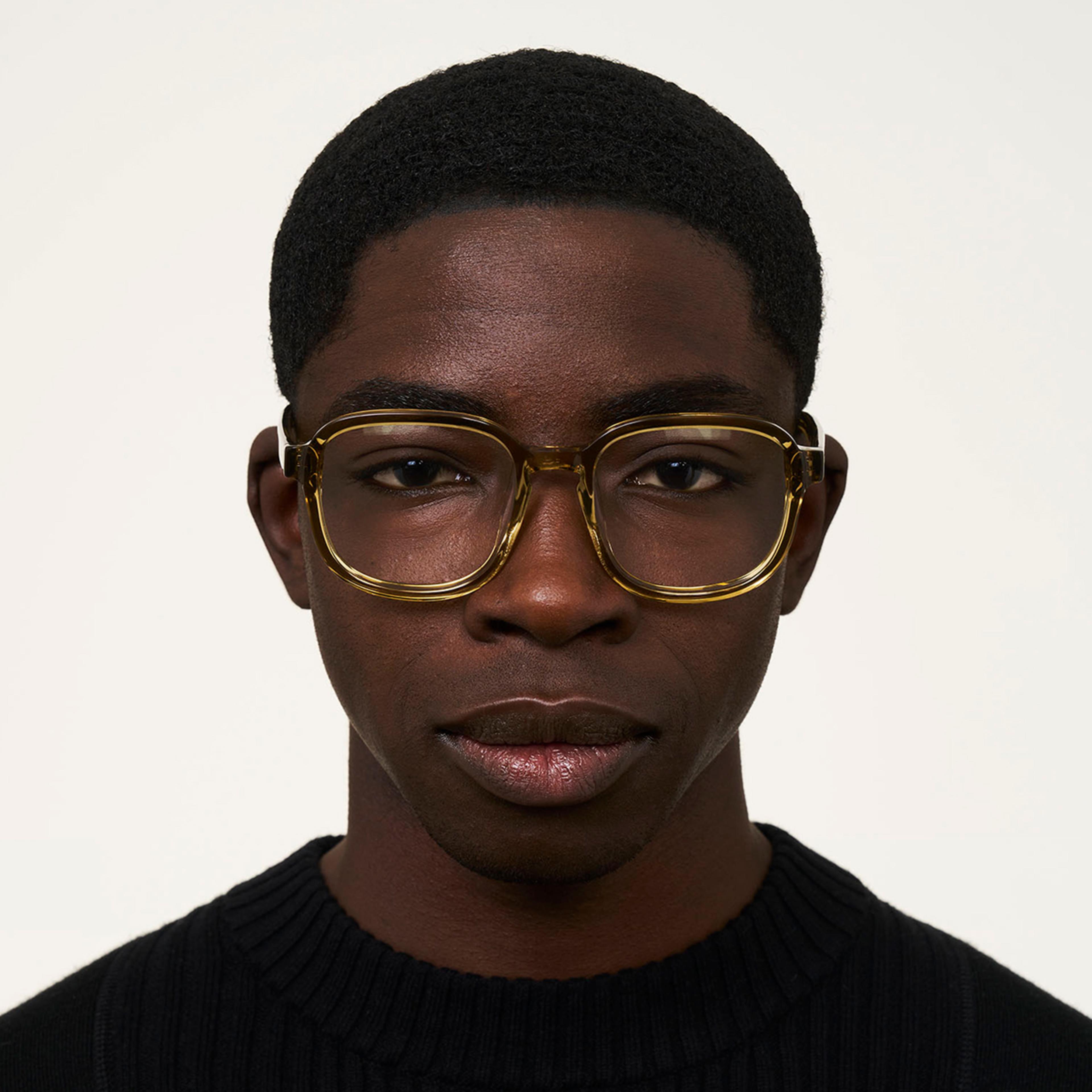 Ace & Tate Glasses | Square Acetate in Brown
