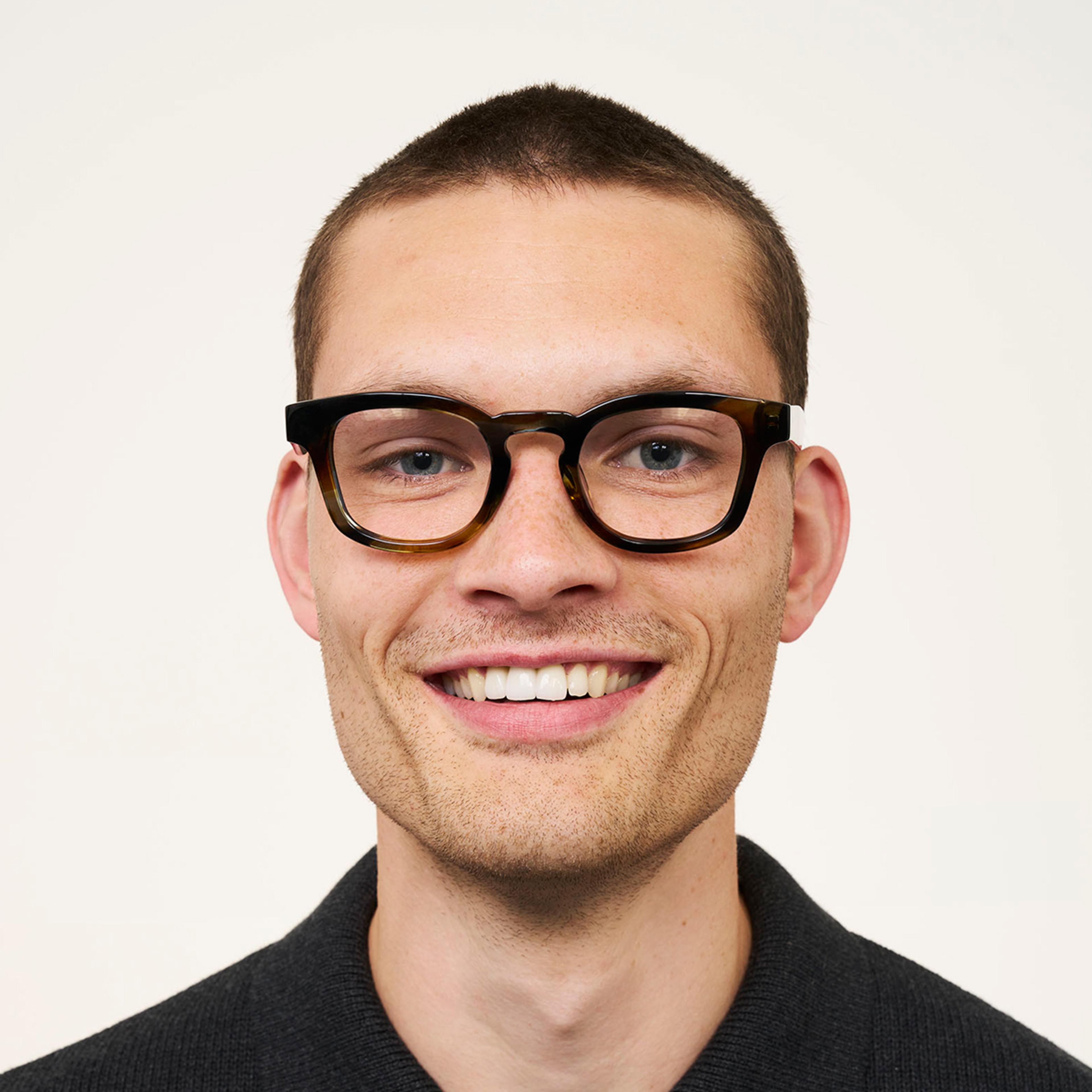 Ace & Tate Brillen | Rund Acetat in Blau