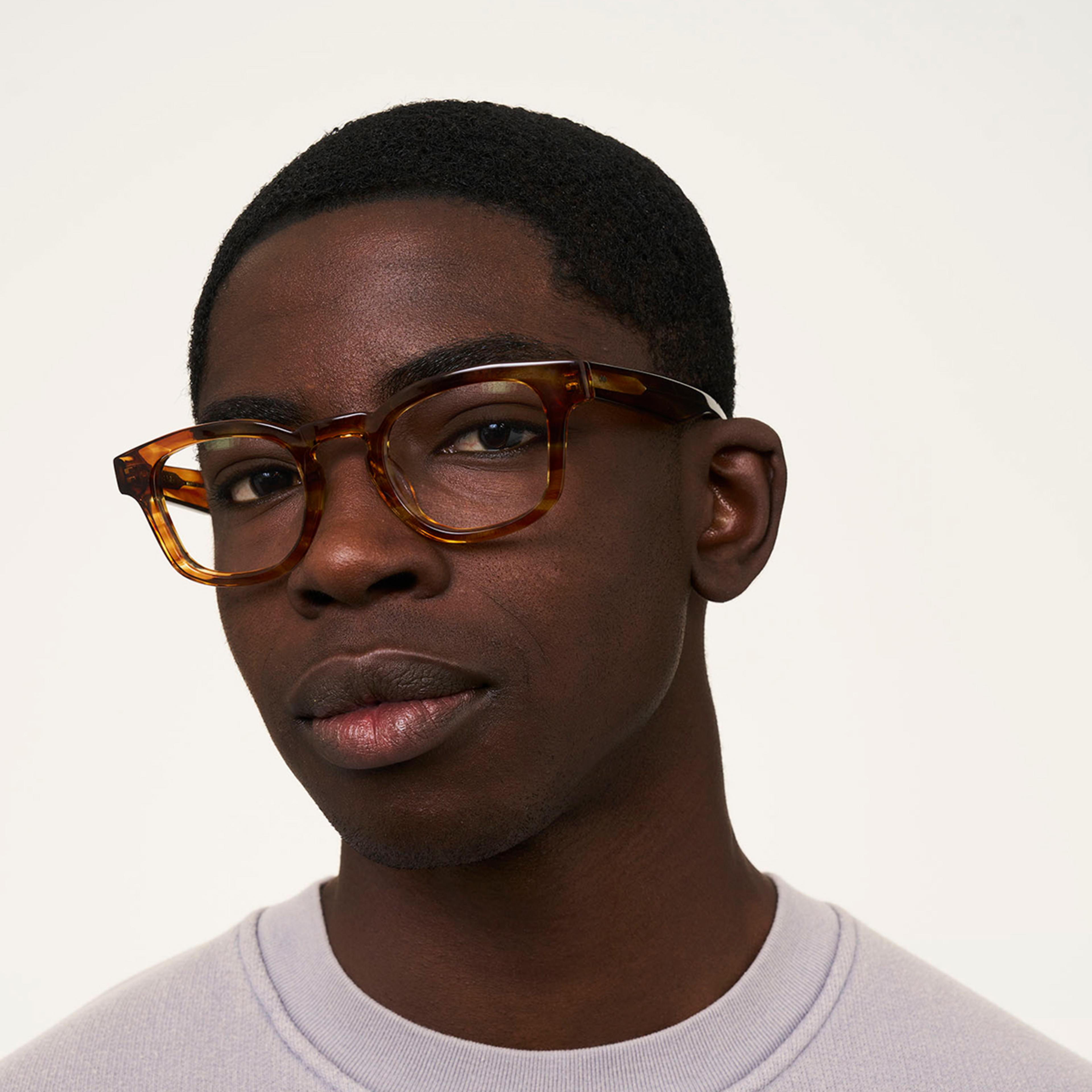 Ace & Tate Brillen | Rund Acetat in Braun