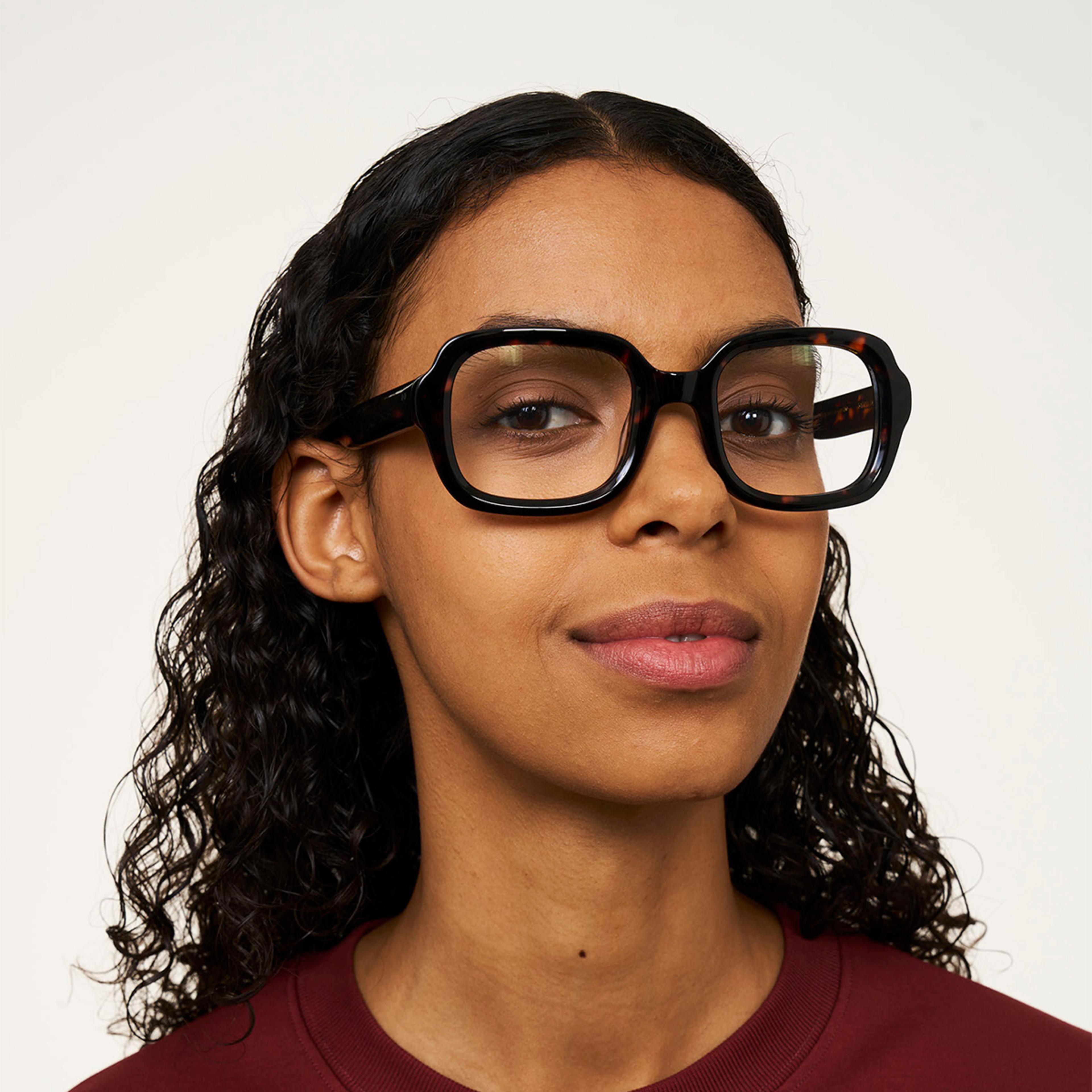 Ace & Tate Glasses | Square Acetate in tortoise