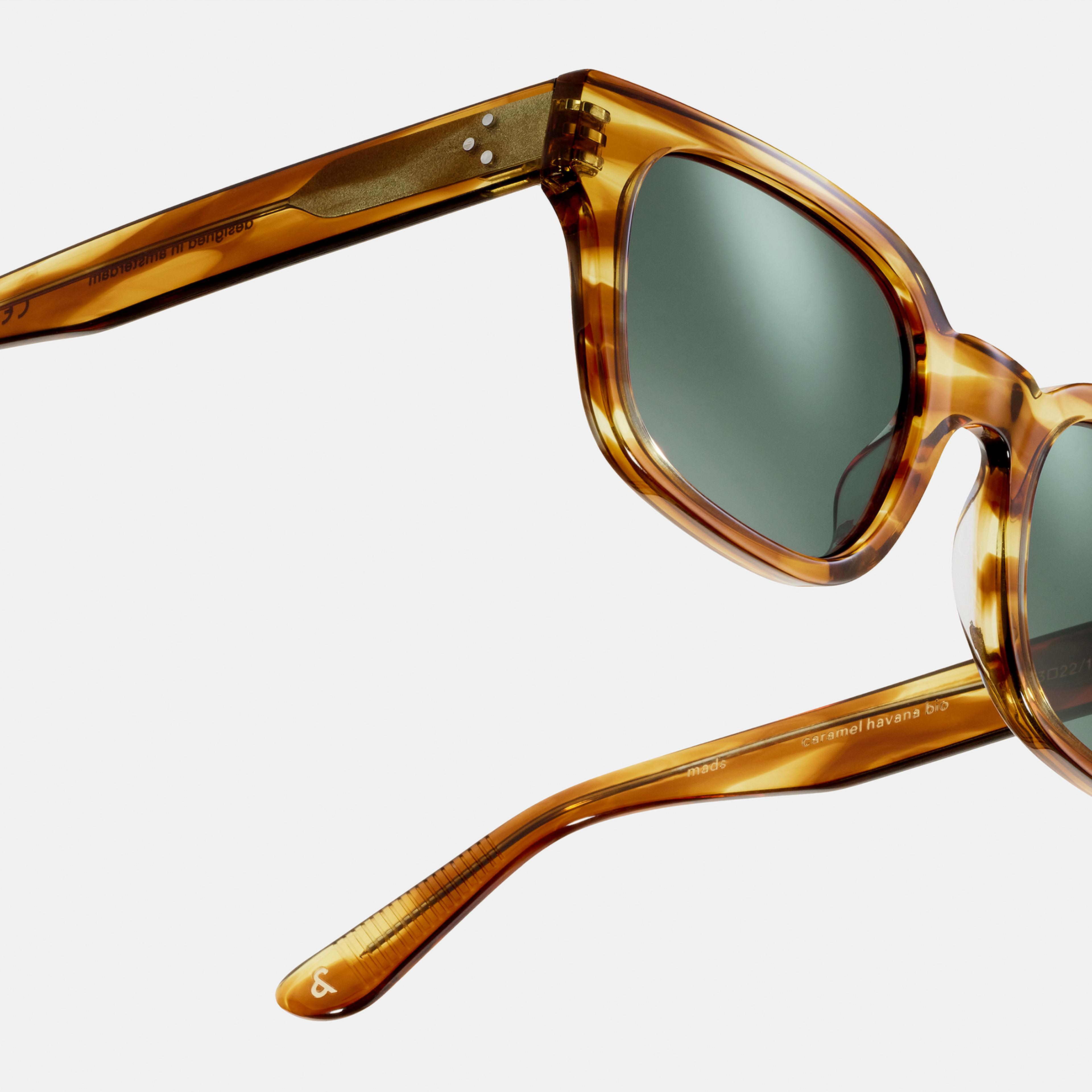 Ace & Tate Sonnenbrillen | Rechteckig Acetat in Braun, Orange