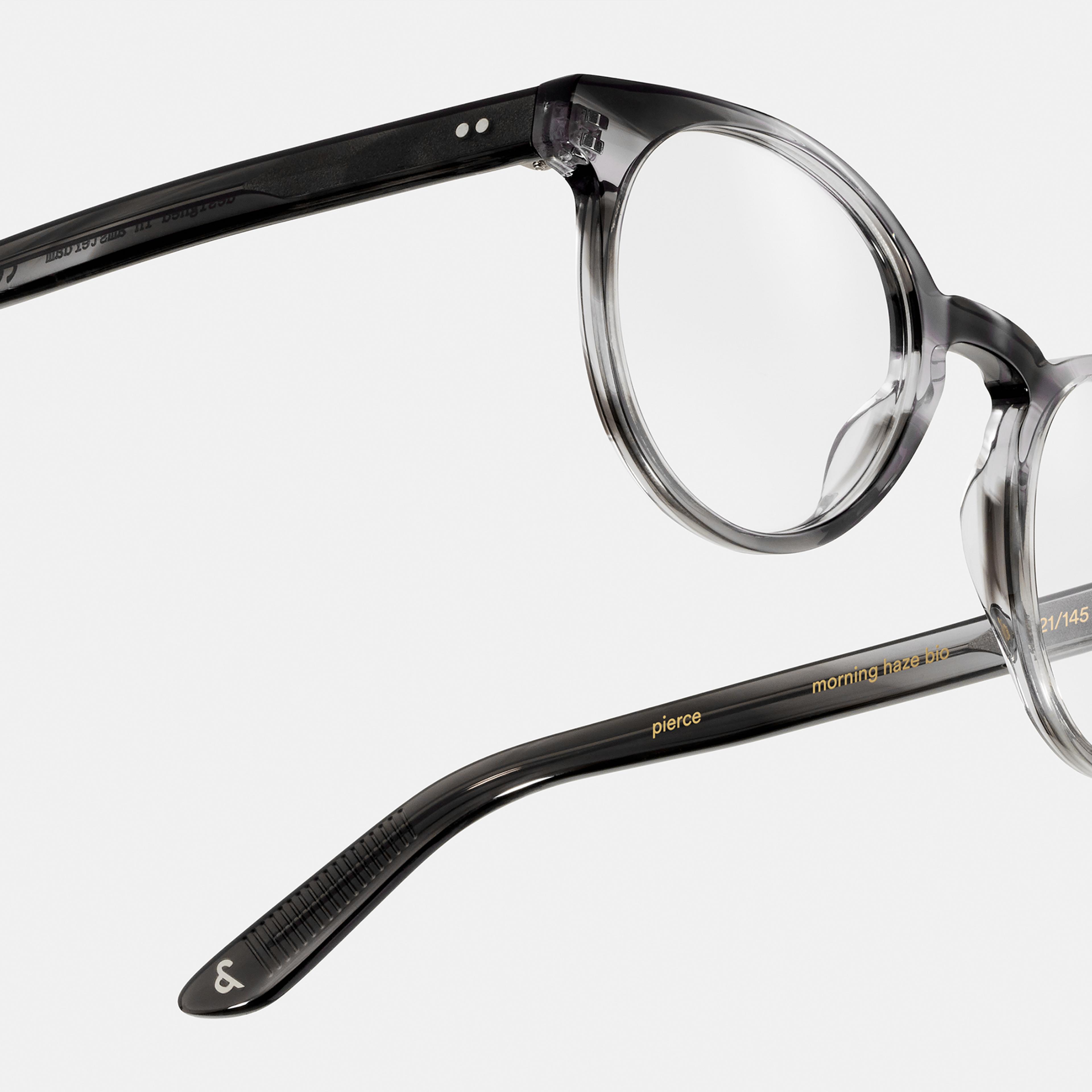 Ace & Tate Glasses | Round Acetate in Clear, Grey