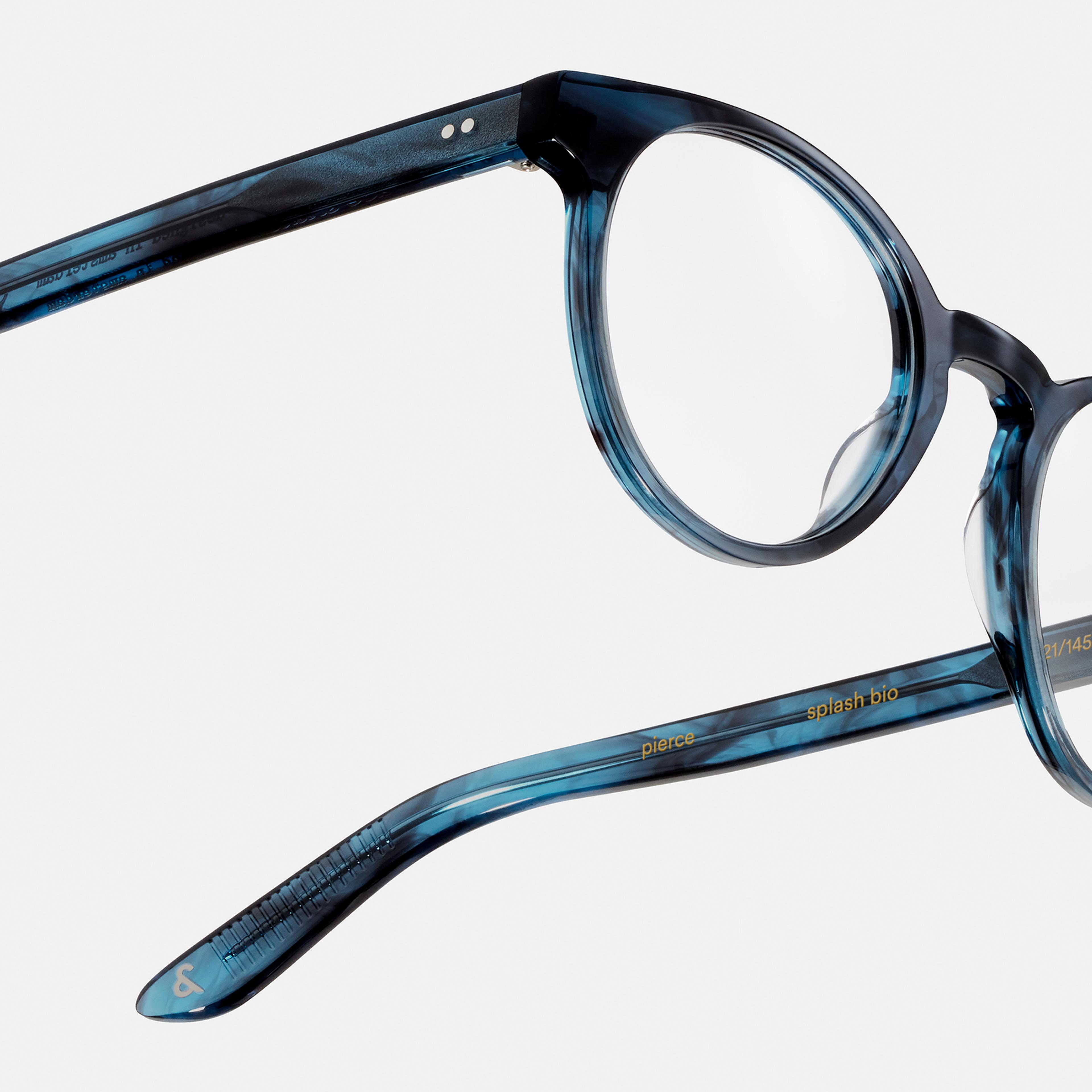 Ace & Tate Brillen | Rund Acetat in Blau