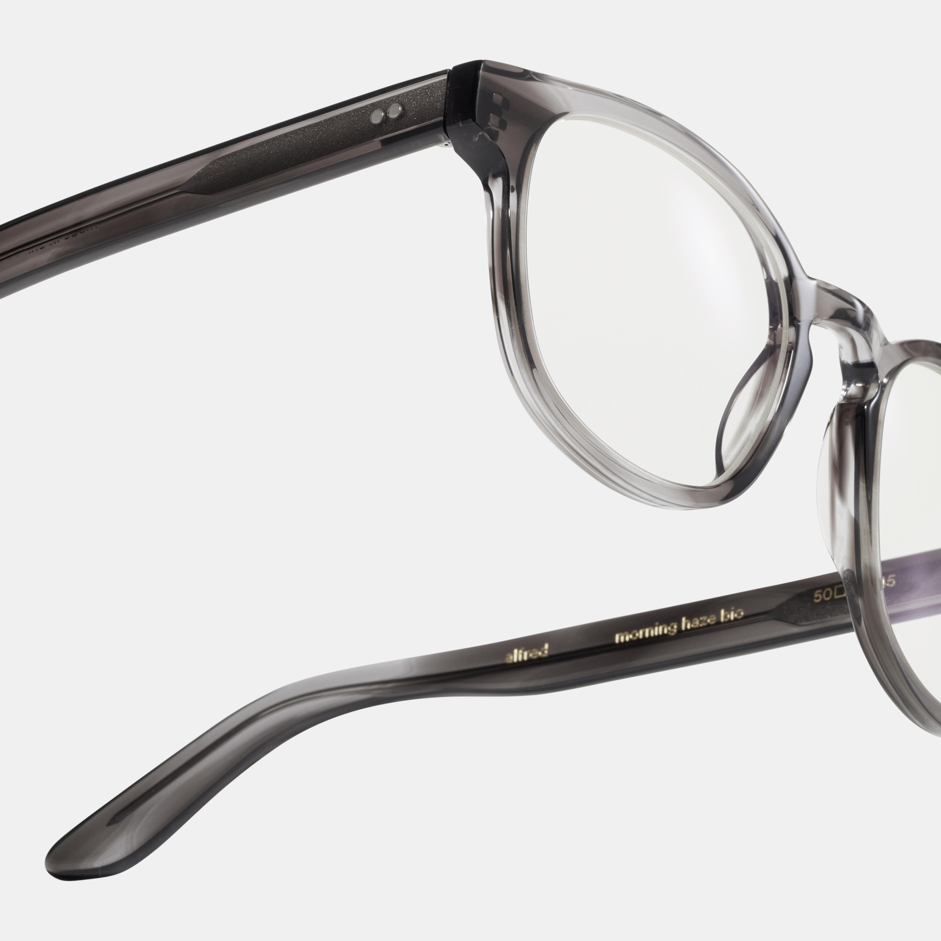 Ace & Tate Brillen | Quadratisch Acetat in Transparent, Grau
