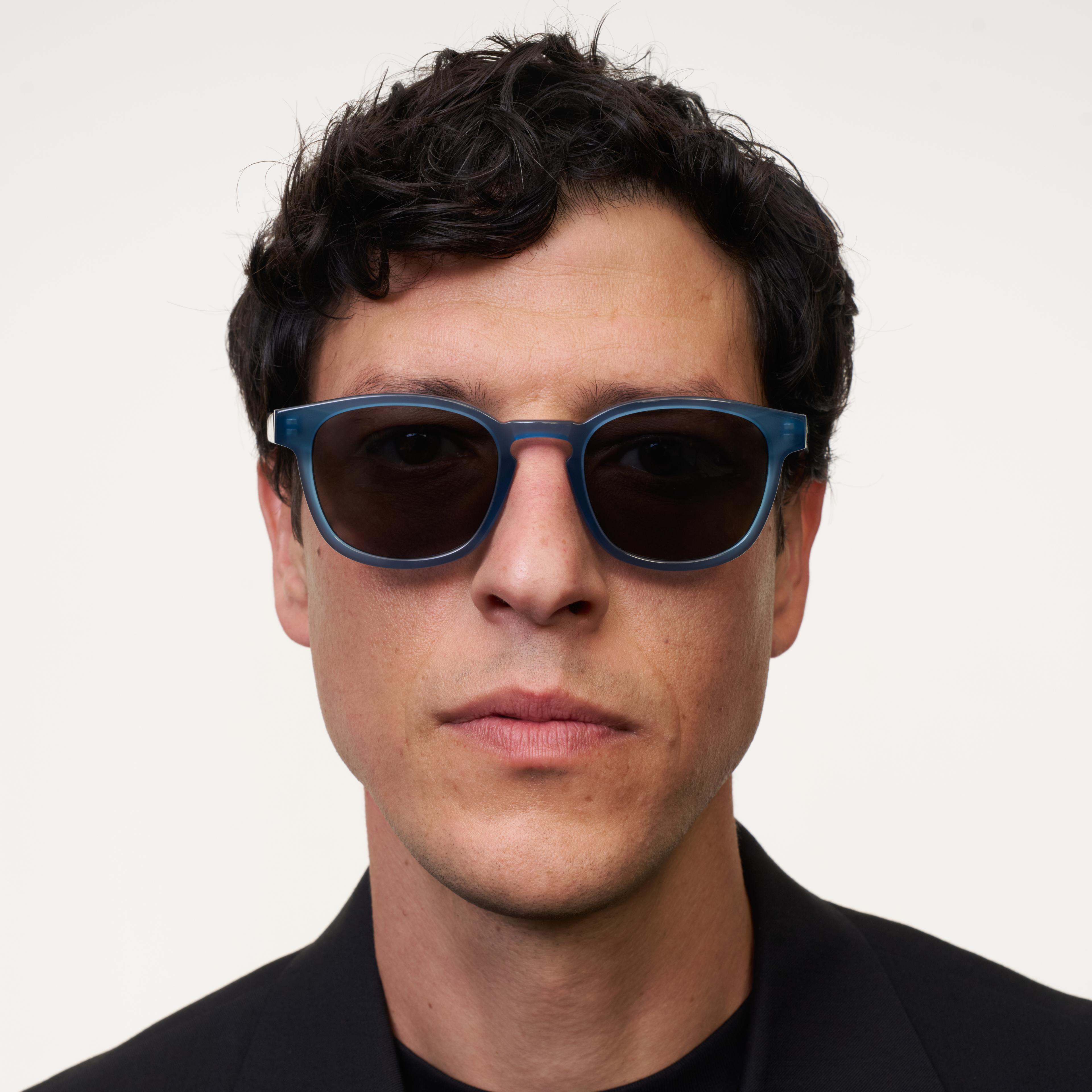 Ace & Tate Sonnenbrillen | Quadratisch Acetat in Blau