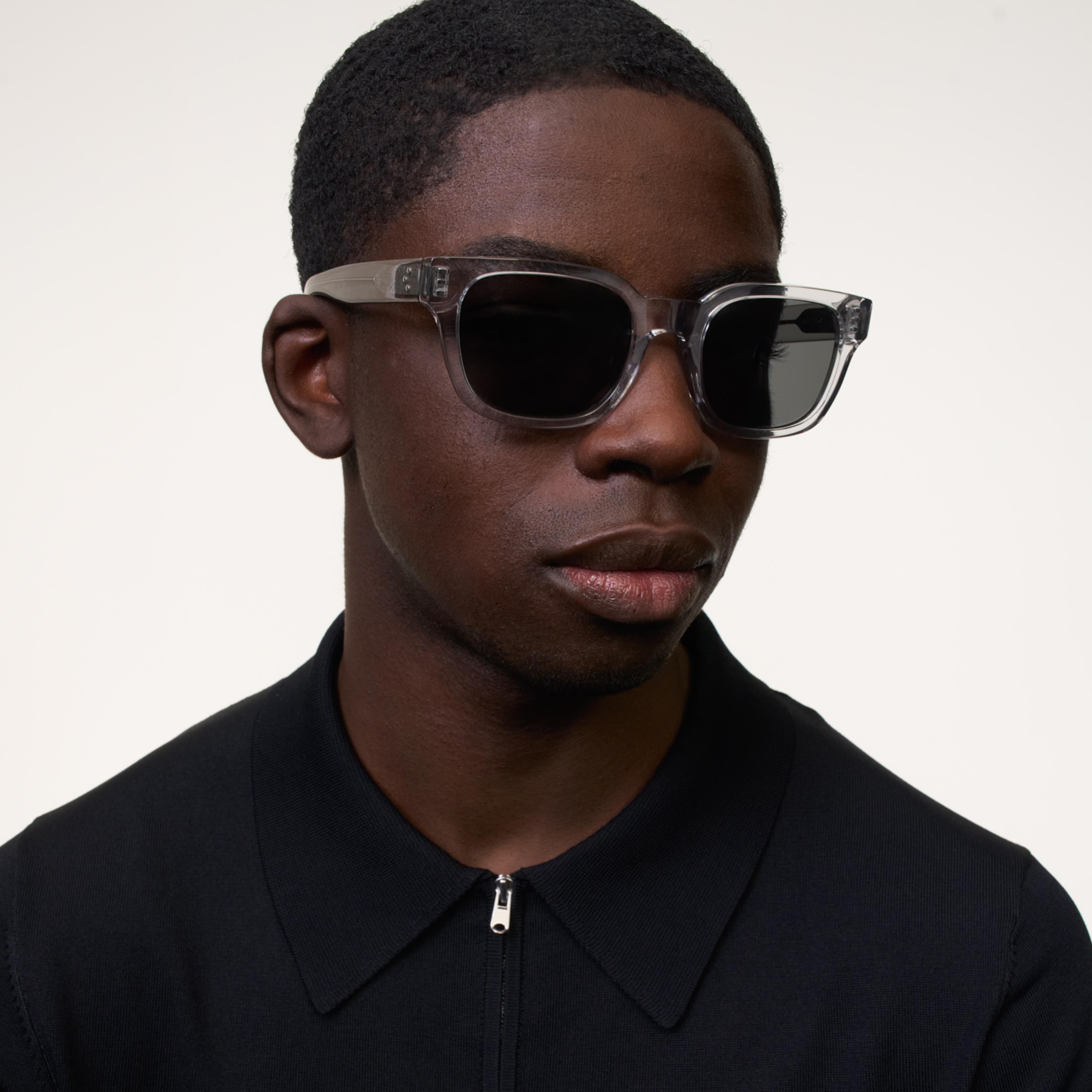 Ace & Tate Sonnenbrillen | Rechteckig Acetat in Transparent, Grau