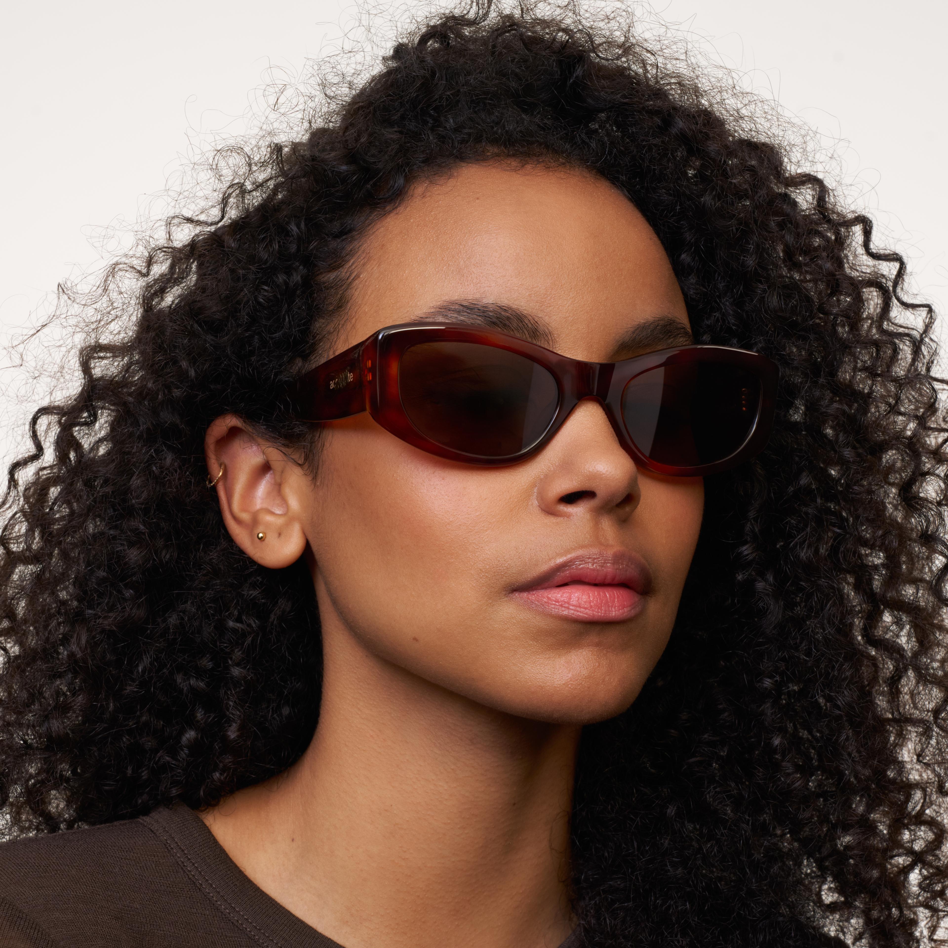 Ace & Tate Sonnenbrillen | Rechteckig Acetat in Braun