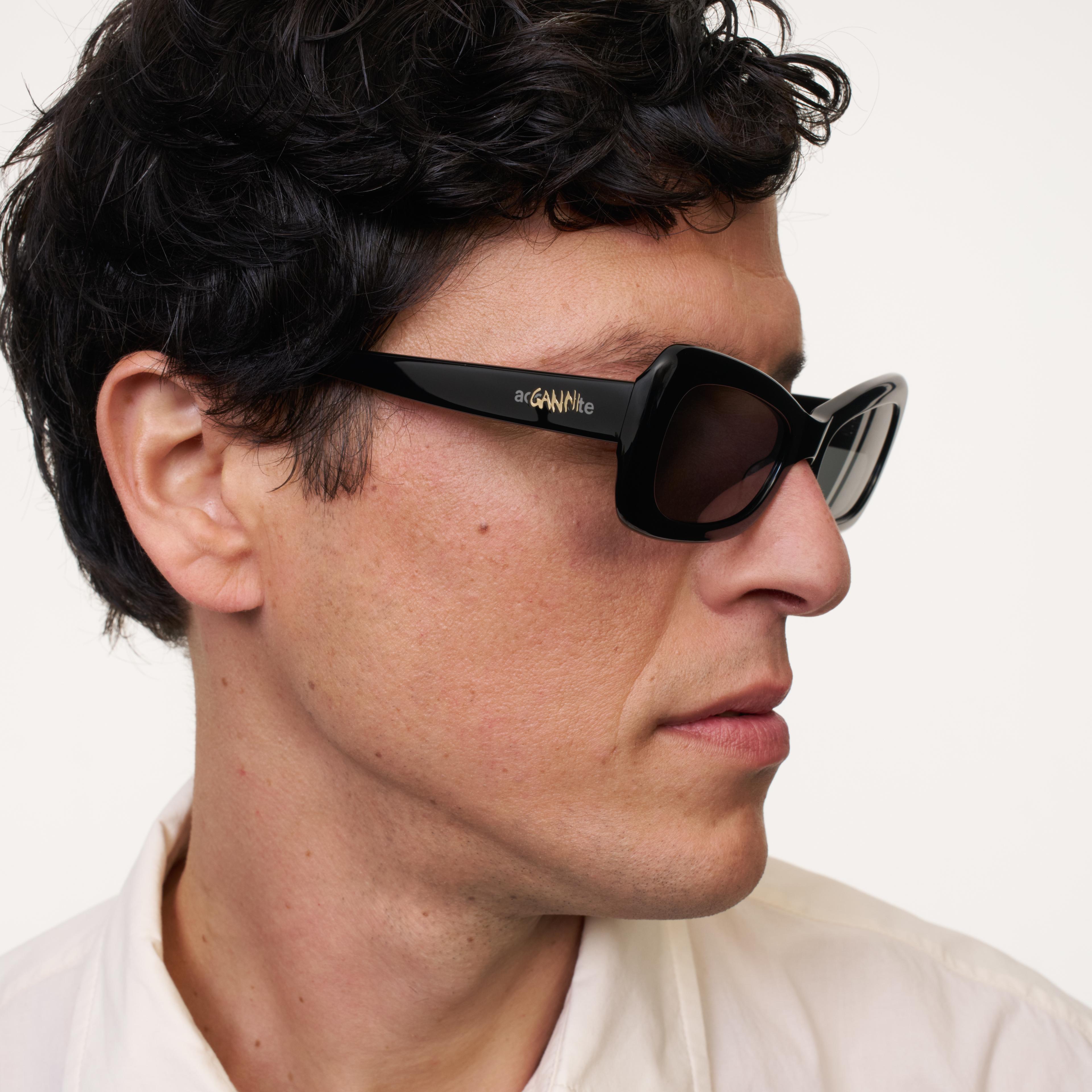 Ace & Tate Sonnenbrillen | Oval Acetat in Schwarz