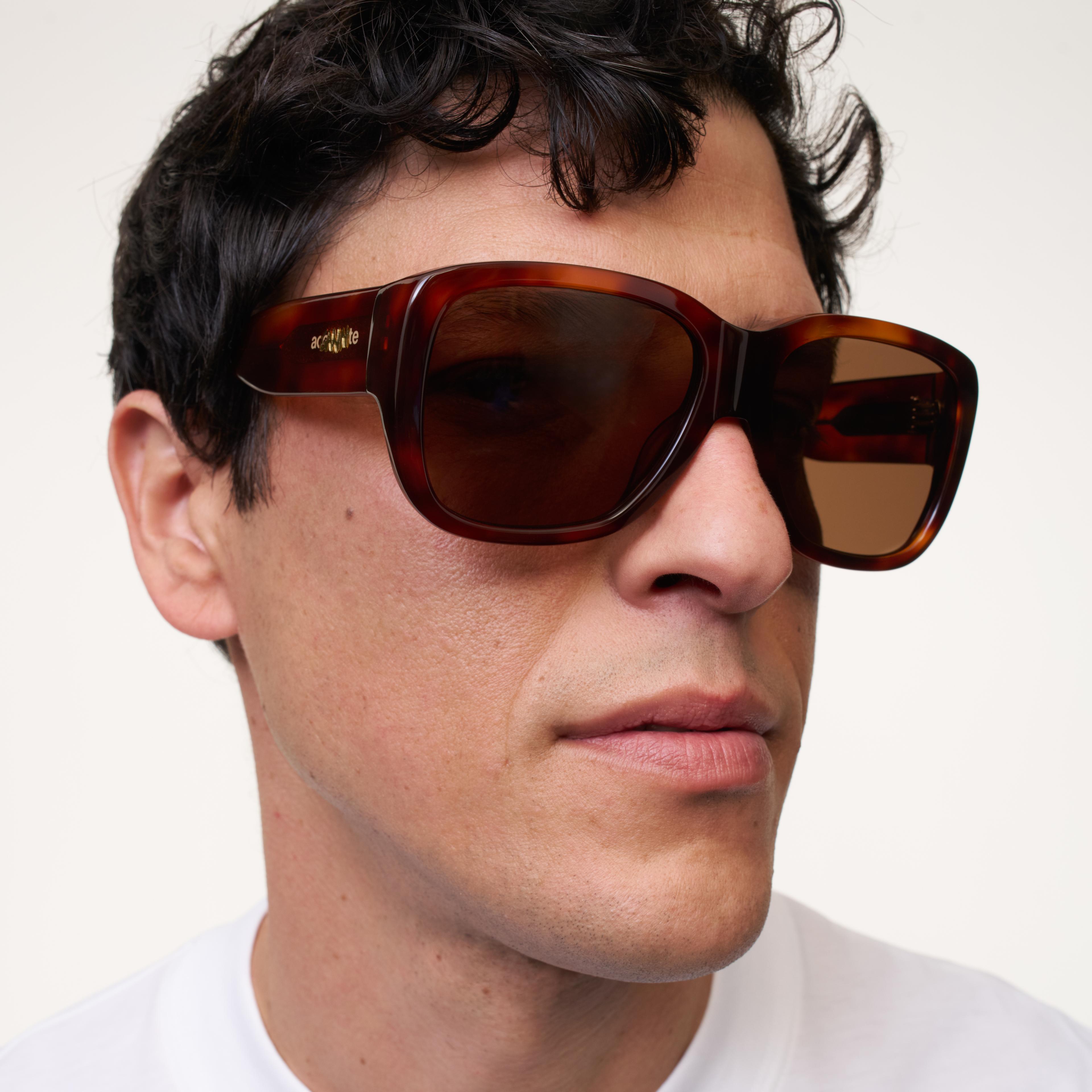 Ace & Tate Sonnenbrillen | Quadratisch Acetat in Braun