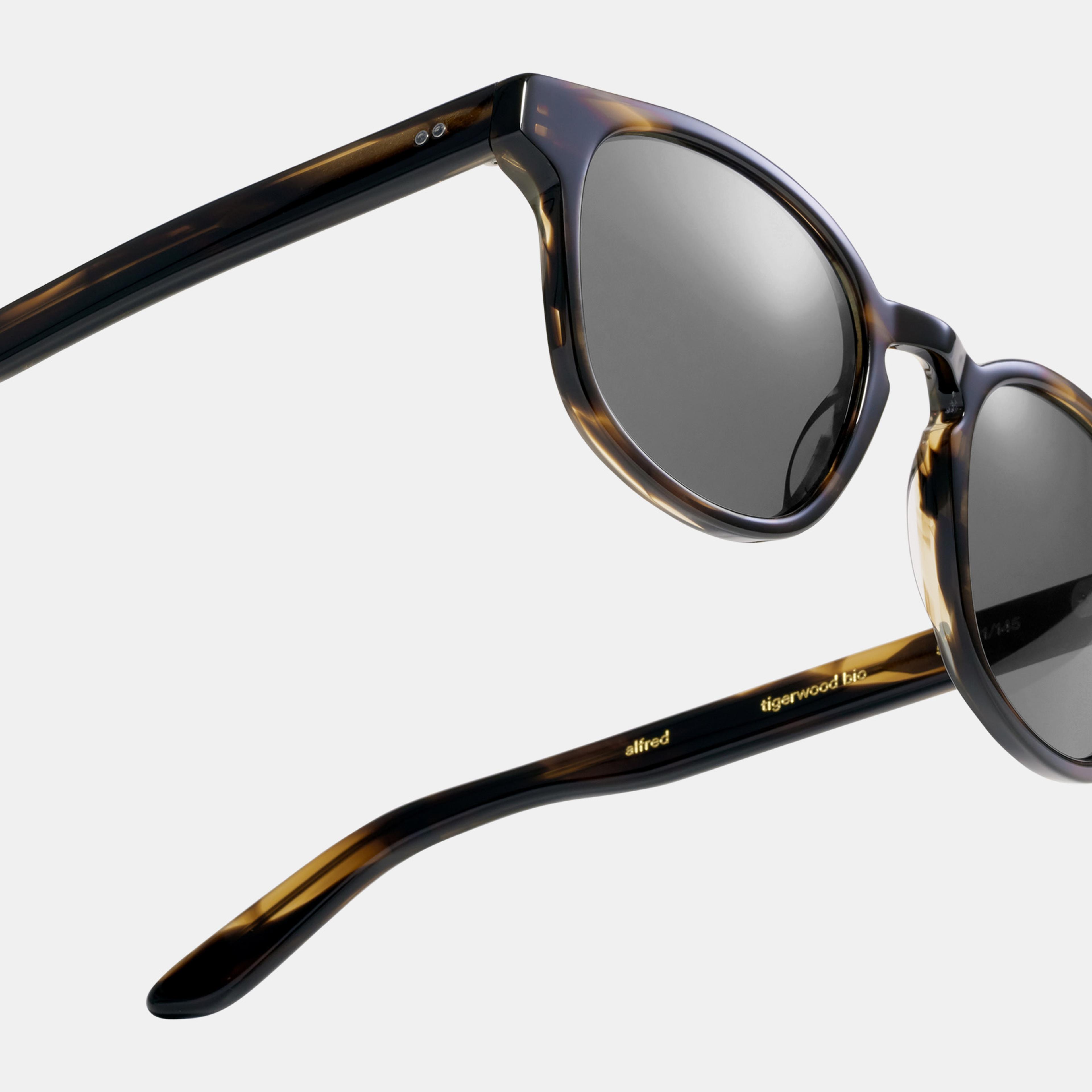 Ace & Tate Sonnenbrillen | Quadratisch Acetat in Braun, Orange