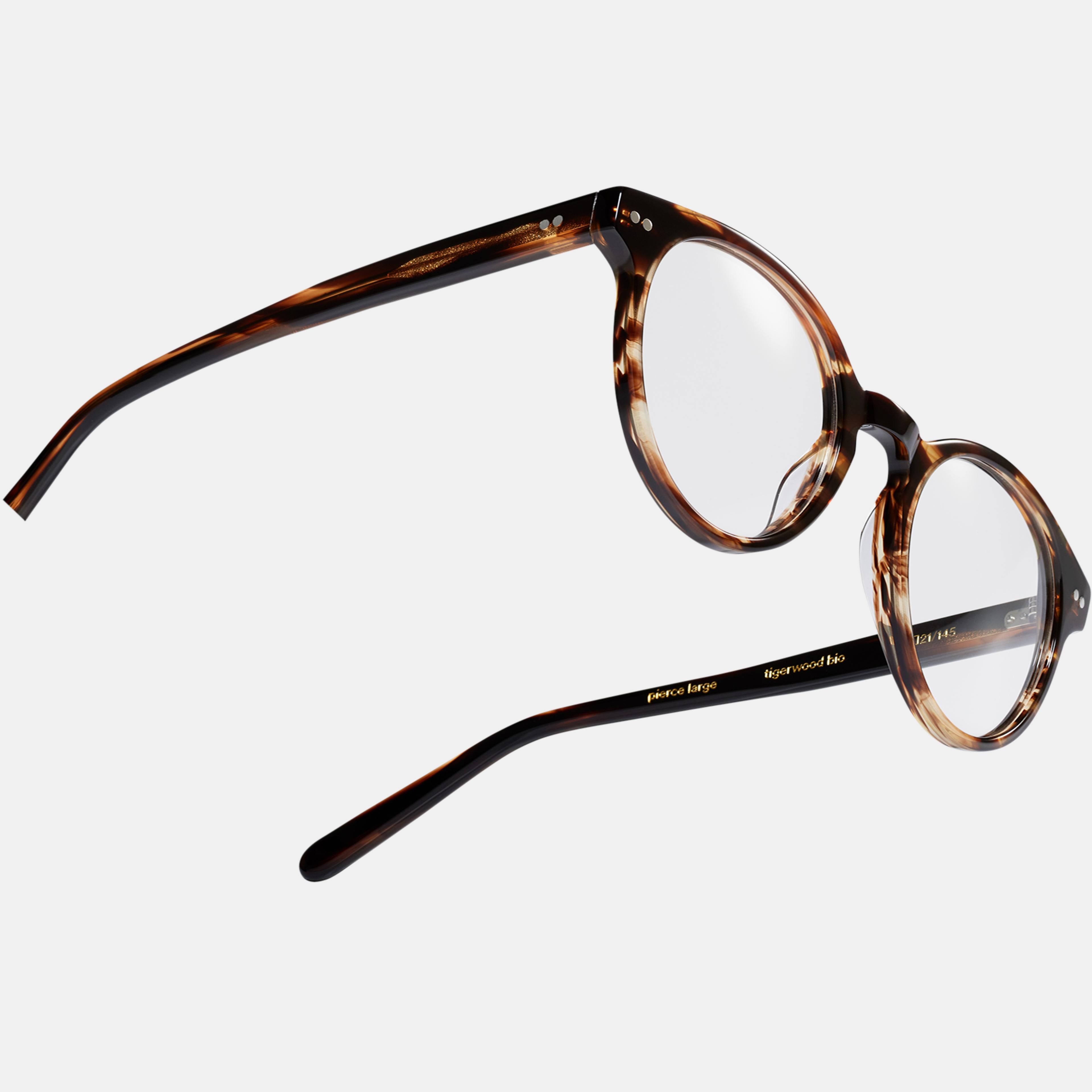Ace & Tate Brillen | Rund Acetat in Braun, Orange