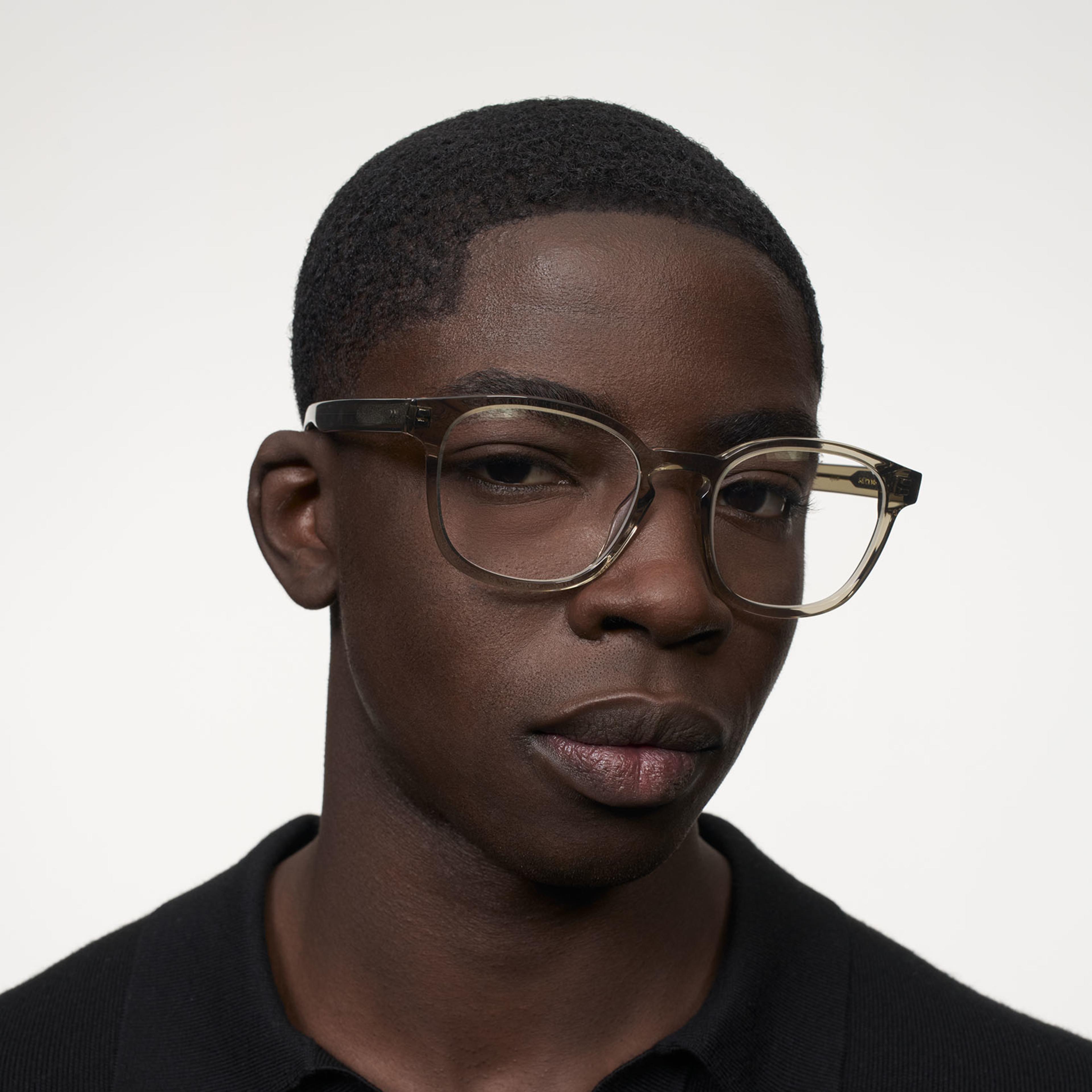 Ace & Tate Brillen | Quadratisch Acetat in Grau