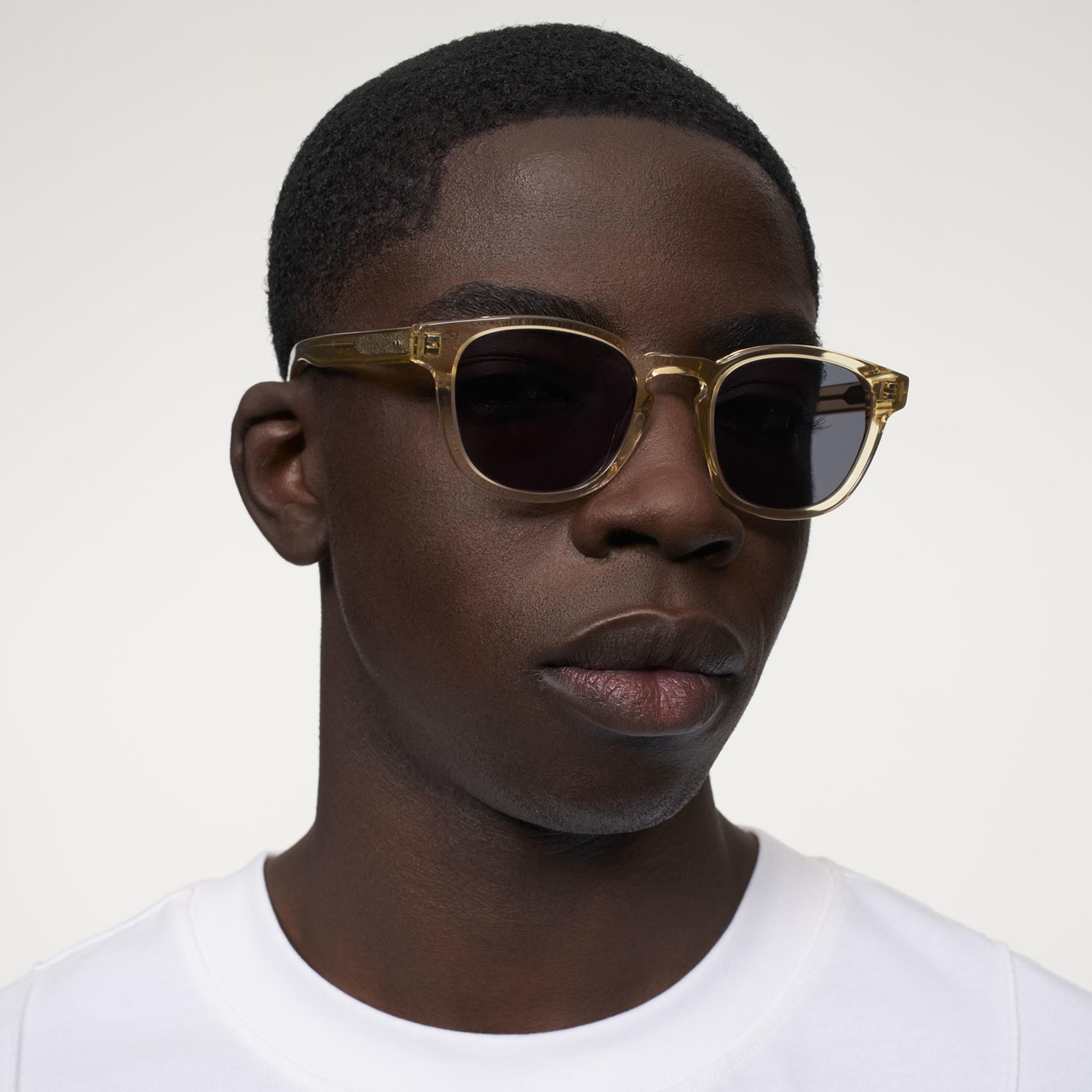 Ace & Tate Glasses | Square Acetate in Yellow