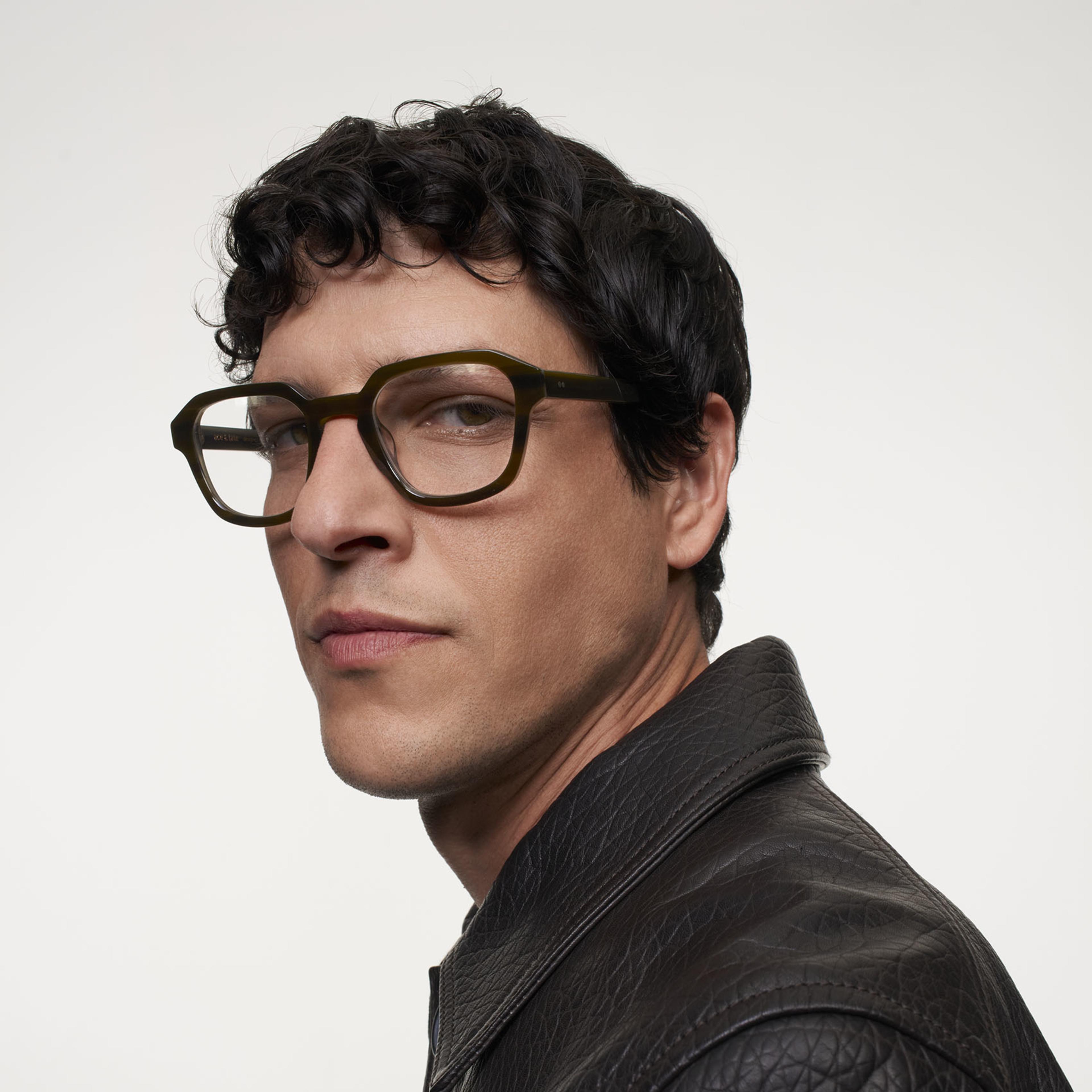 Ace & Tate Glasses |  Acetate in Green, Grey